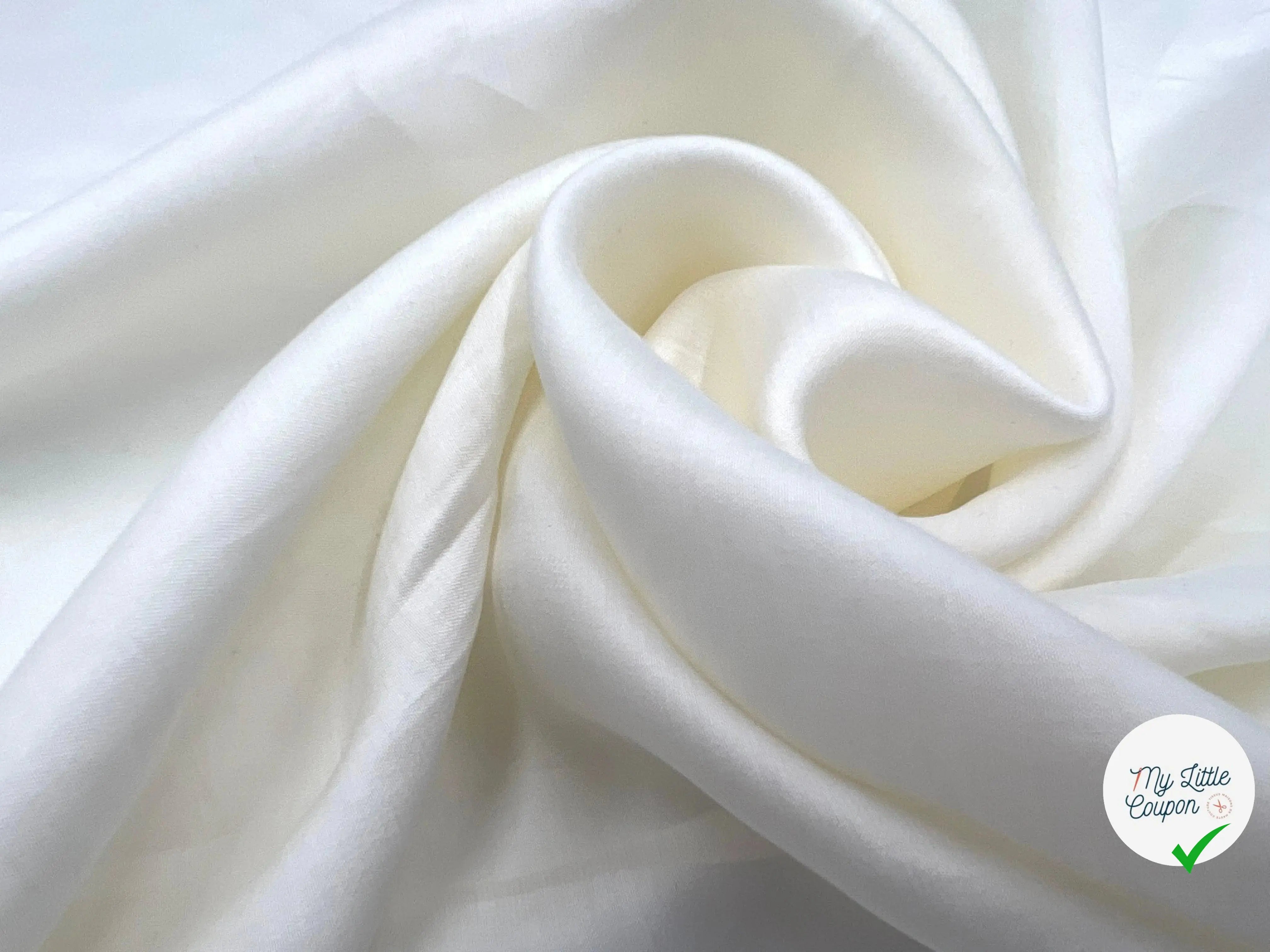 TISSU LYOCELL® BLANC CASSÉ - My Little Coupon - tissu - coudre