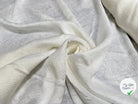 TOILE LIN COTON ÉMÉRISÉ BLANC UNI EFFET FROISSÉ - My Little Coupon
