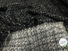TWEED BLACK & BLUE 19%VISCOSE - My Little Coupon