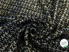 TWEED BLACK & BLUE 19%VISCOSE - My Little Coupon