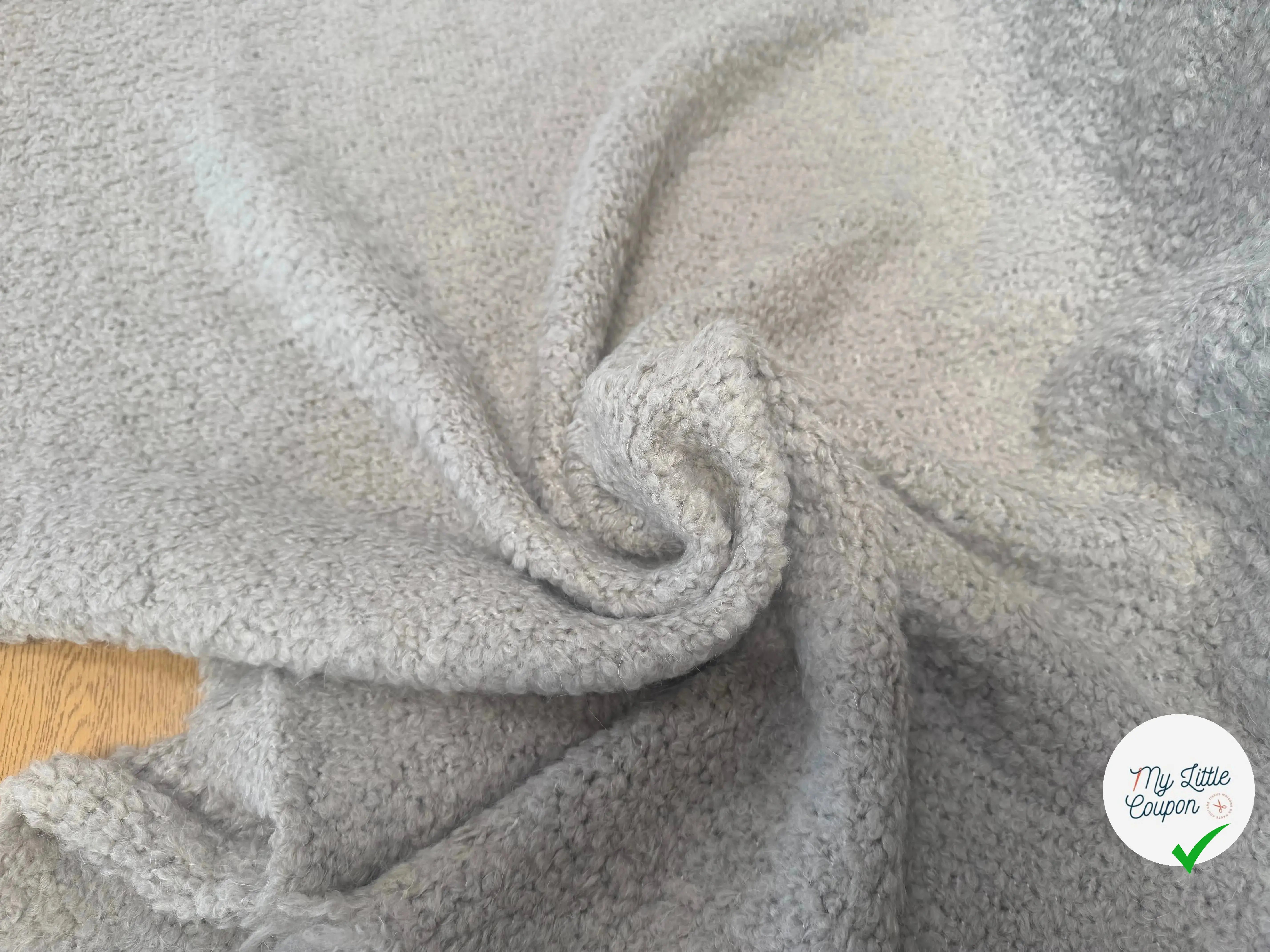 TWEED BOUCLETTE BEIGE STRETCH - My Little Coupon