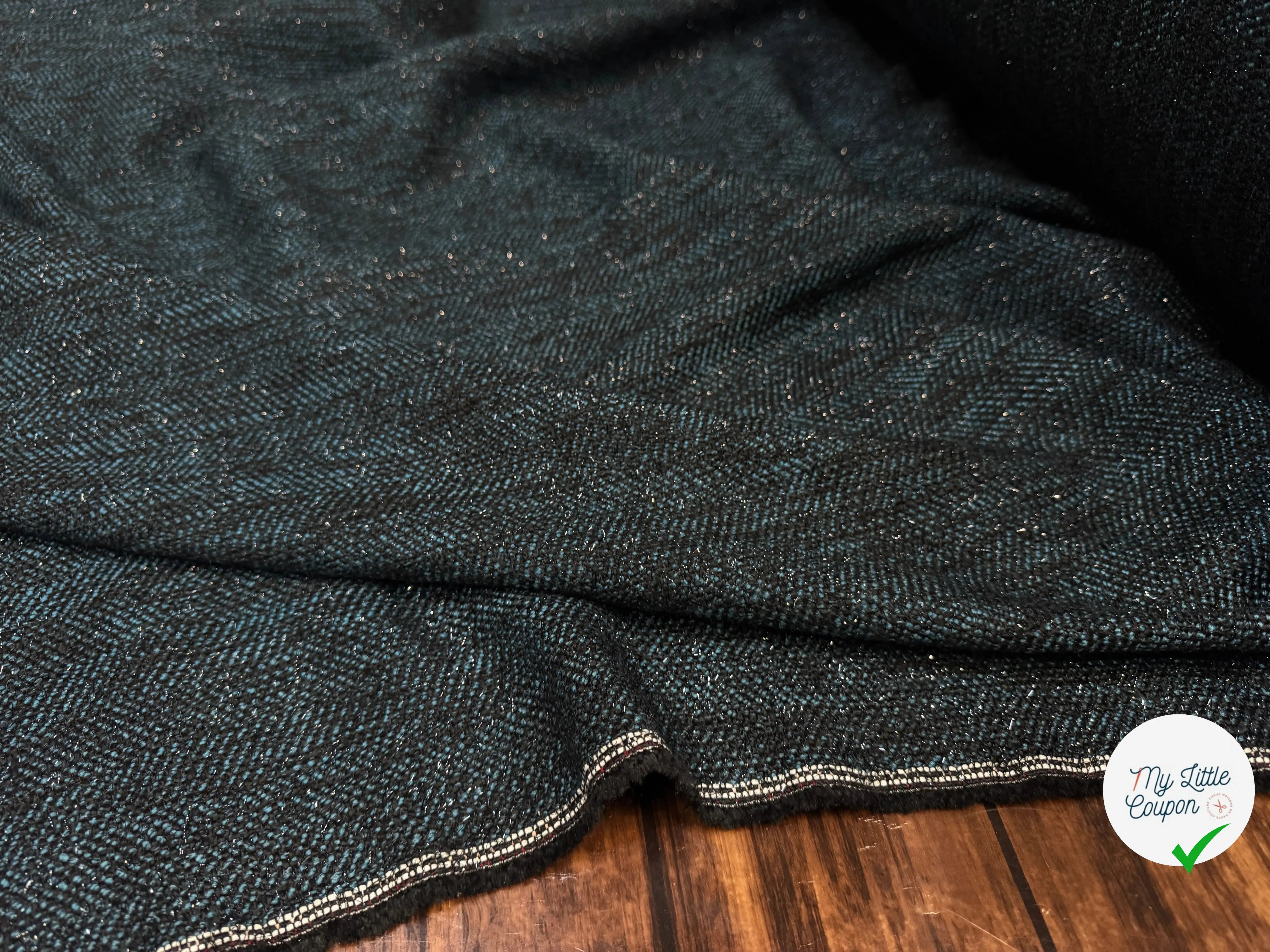 TWEED NOIR TENDANCE BLEU CARNARD - My Little Coupon