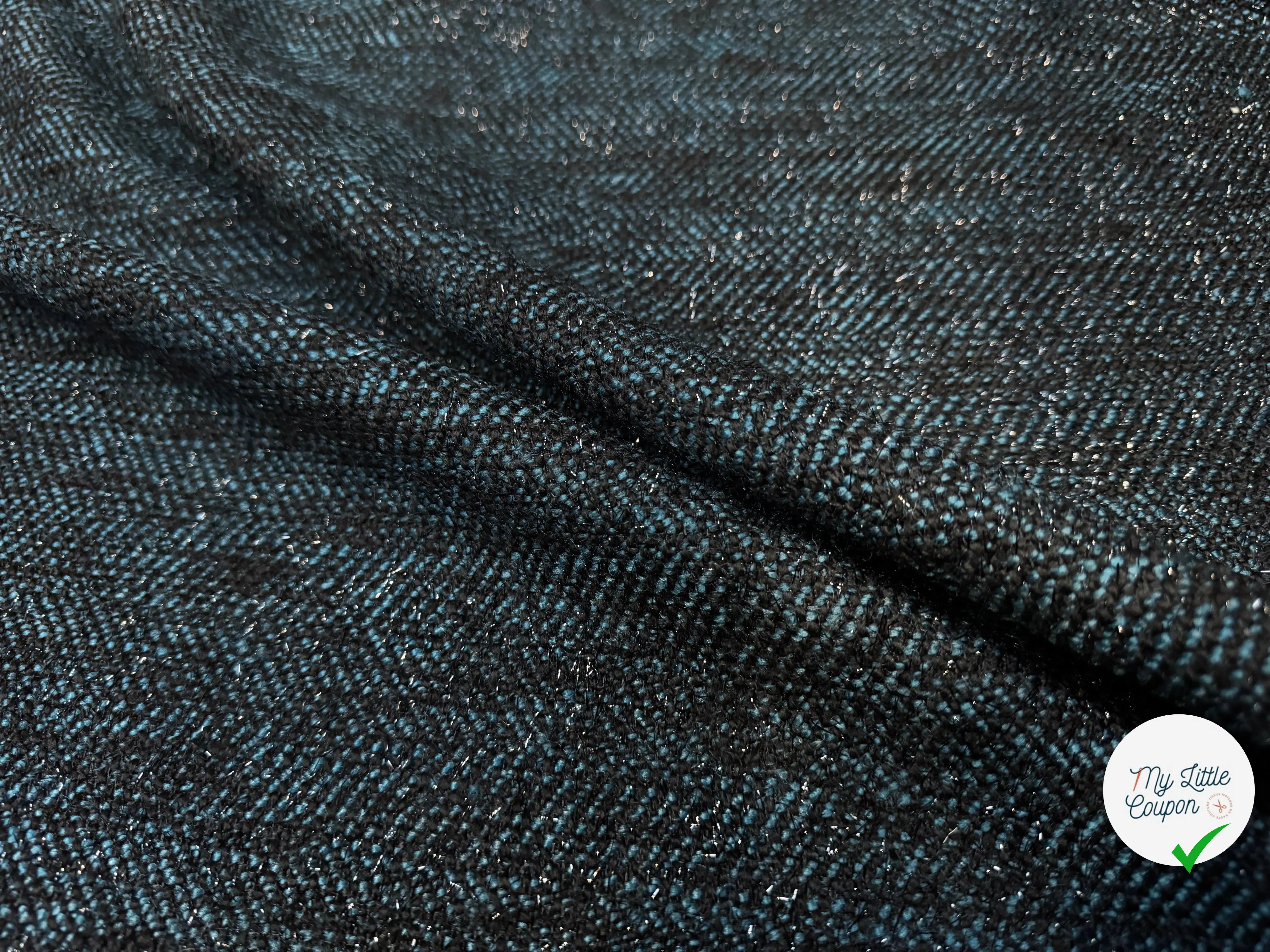 TWEED NOIR TENDANCE BLEU CARNARD - My Little Coupon