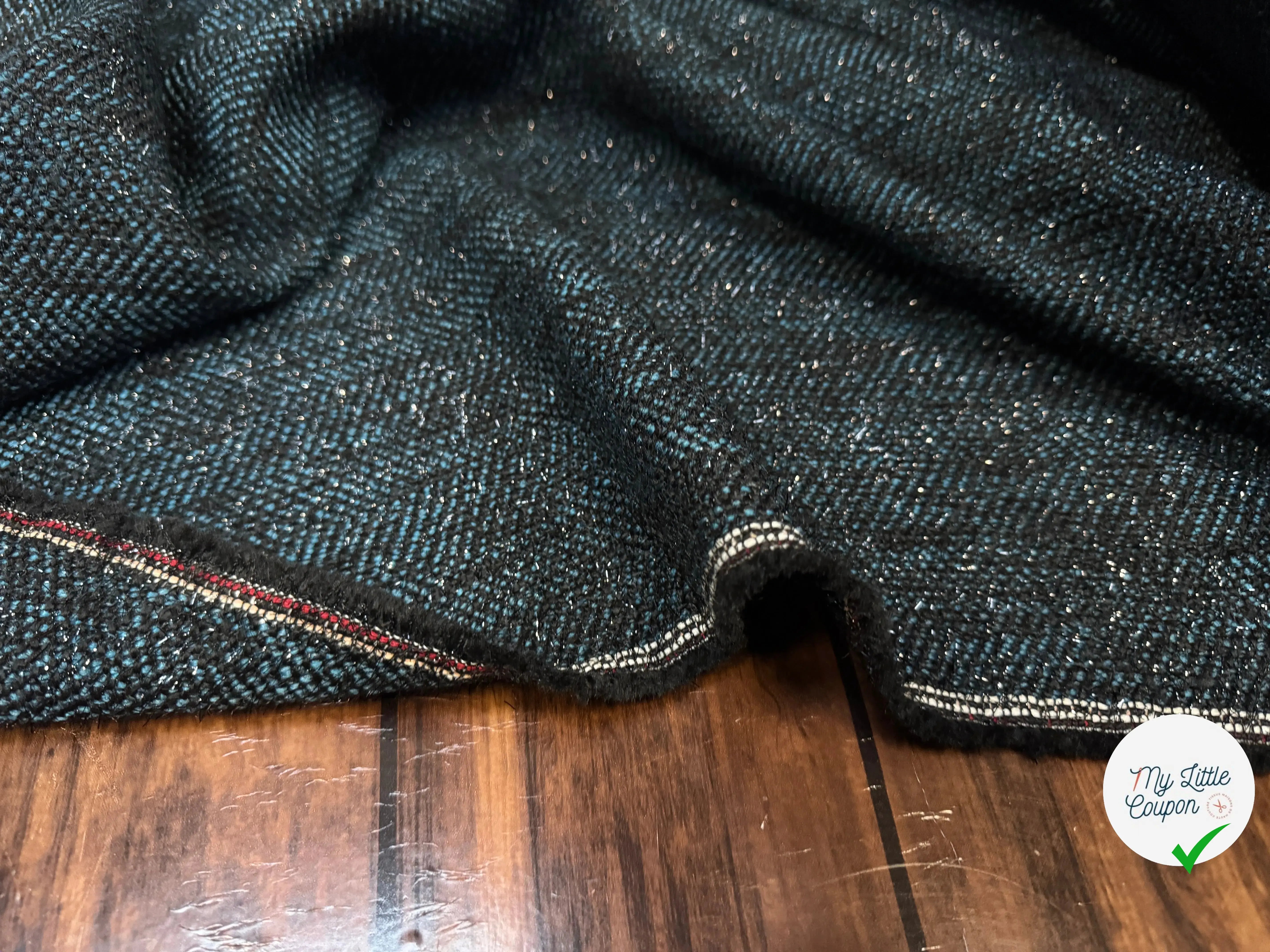 TWEED NOIR TENDANCE BLEU CARNARD - My Little Coupon