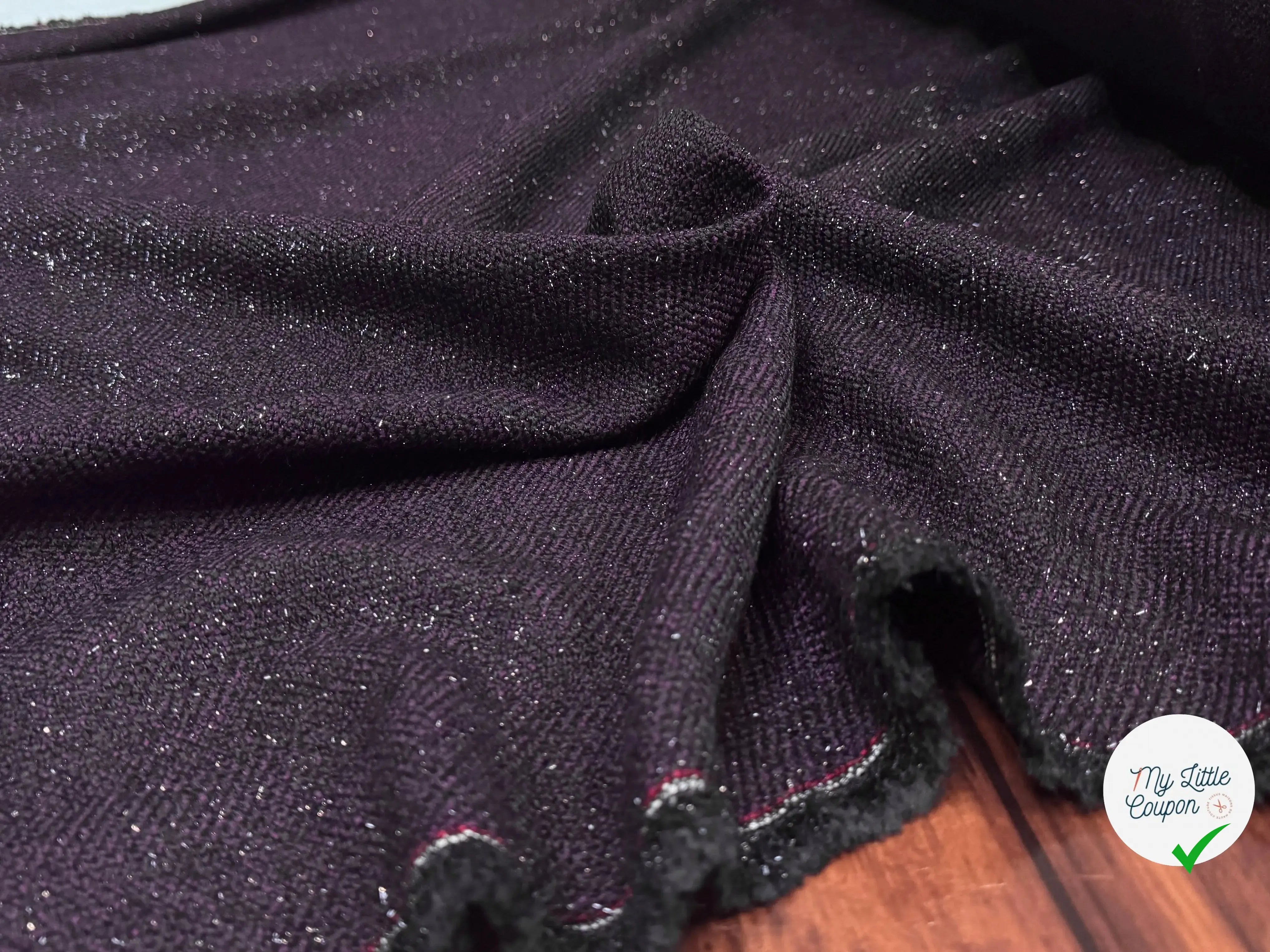 TWEED NOIR TENDANCE VIOLET - My Little Coupon