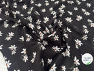 VISCOSE À MOTIF D'HIBISCUS À FOND NOIR - My Little Coupon