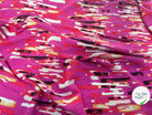 VISCOSE BUBBLE TISSU IMPRIMÉ ABSTRAIT FUCHSIA - My Little Coupon