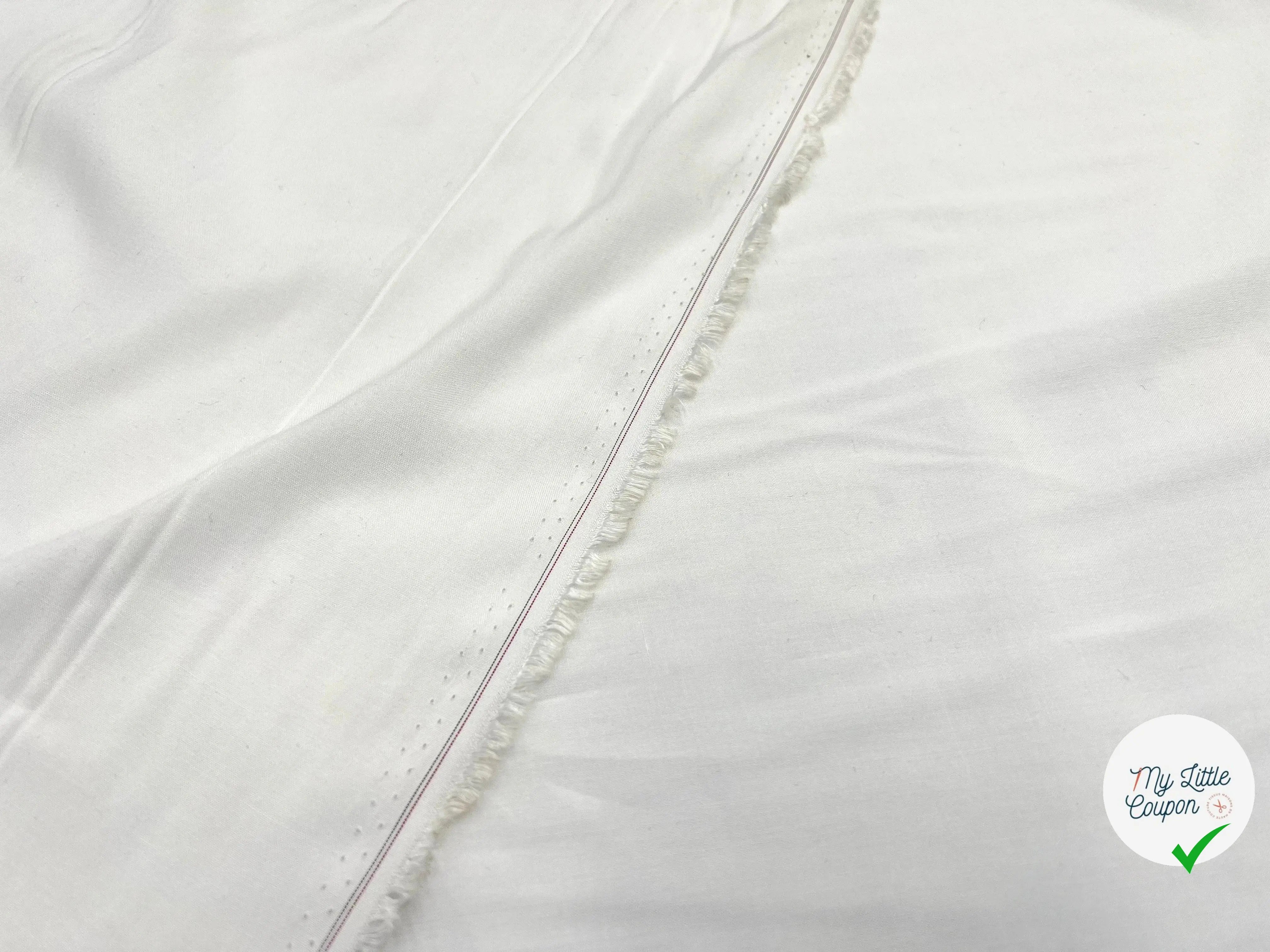 VOILE VISCOSE BLANC CASSÉ - My Little Coupon - tissu - coudre