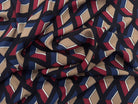 (Chute) WOOLPEACH MOTIFS GEOMÉTRIQUES BLEU ROUGE NOIR - My Little Coupon