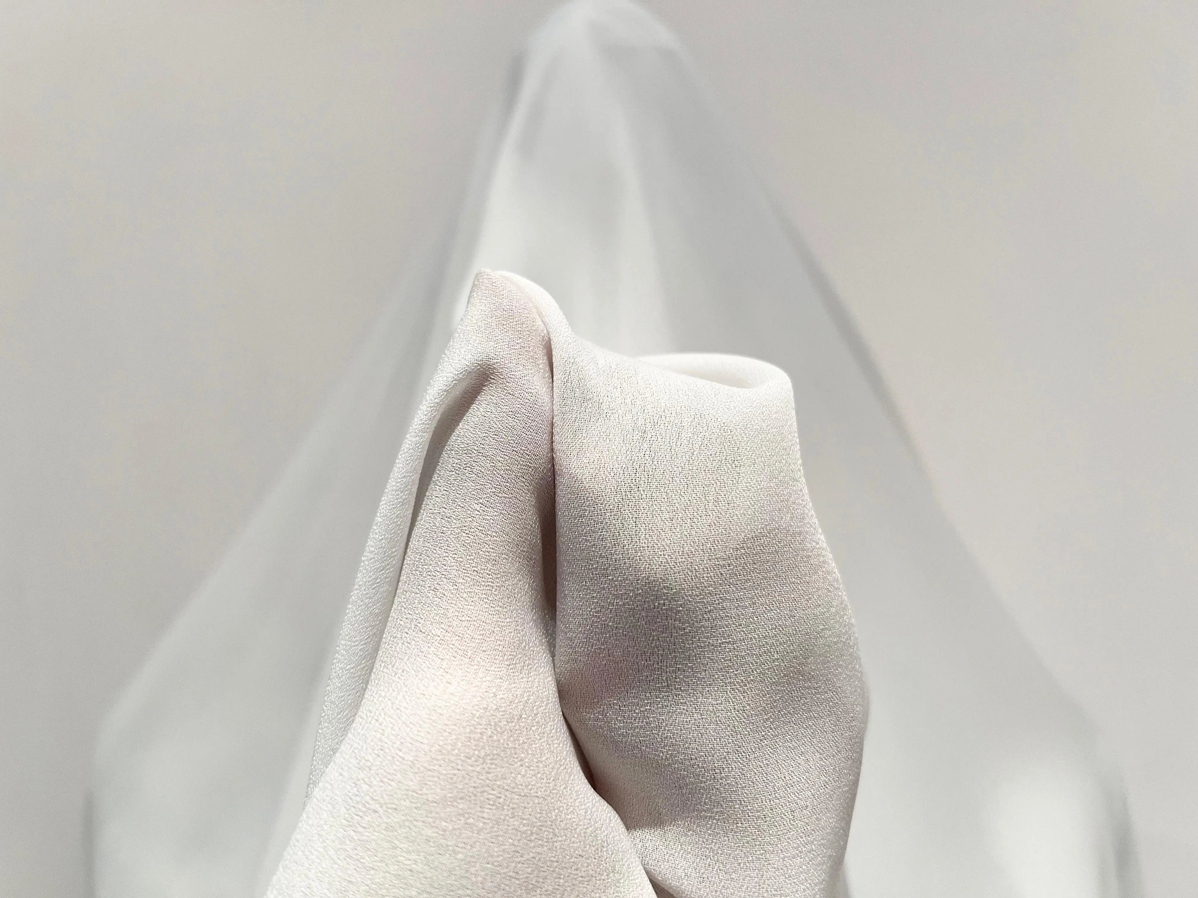CRÊPE GEORGETTE BLANC CASSÉ - My Little Coupon - tissu - coudre