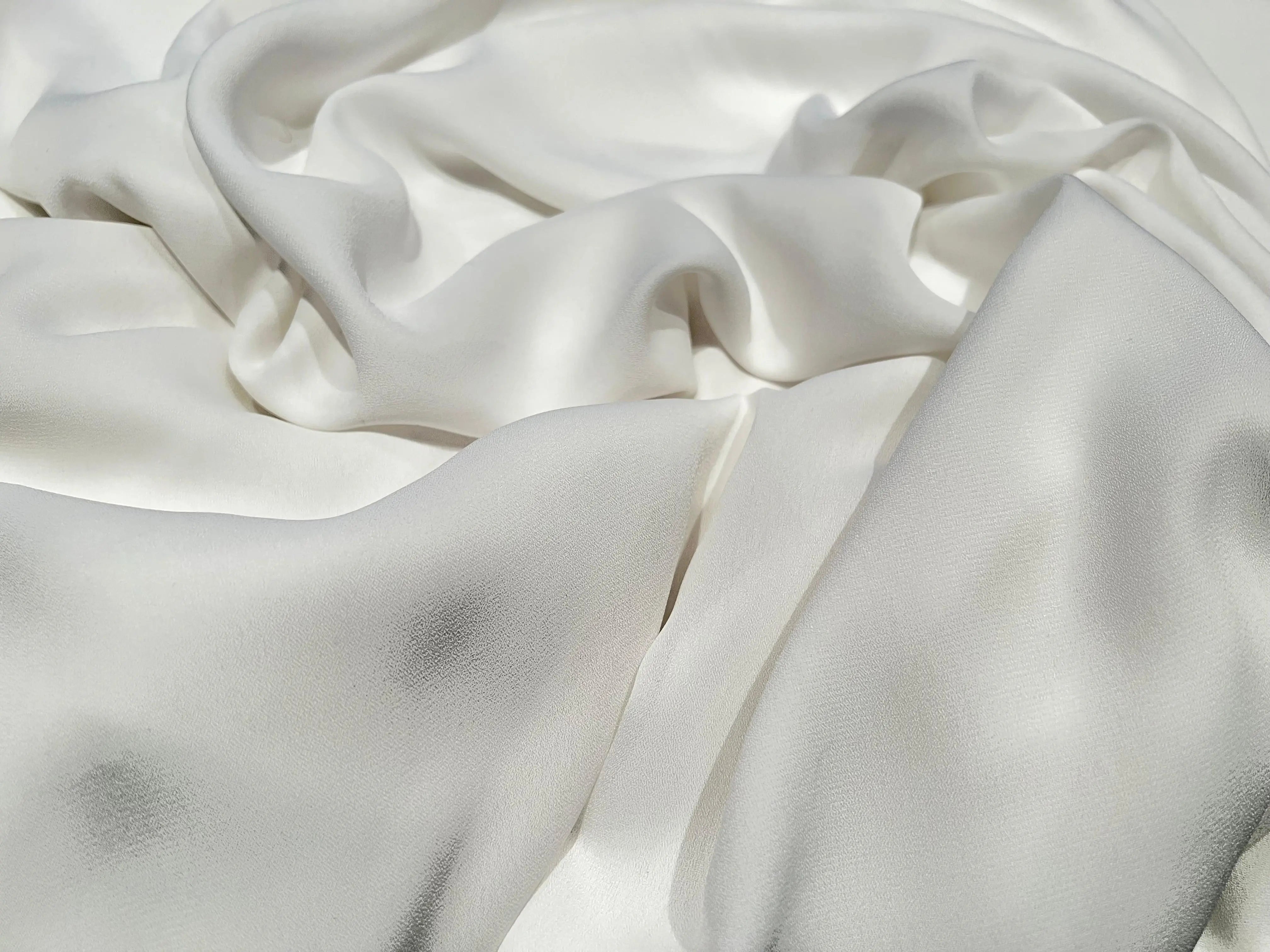 CRÊPE GEORGETTE BLANC CASSÉ - My Little Coupon - tissu - coudre