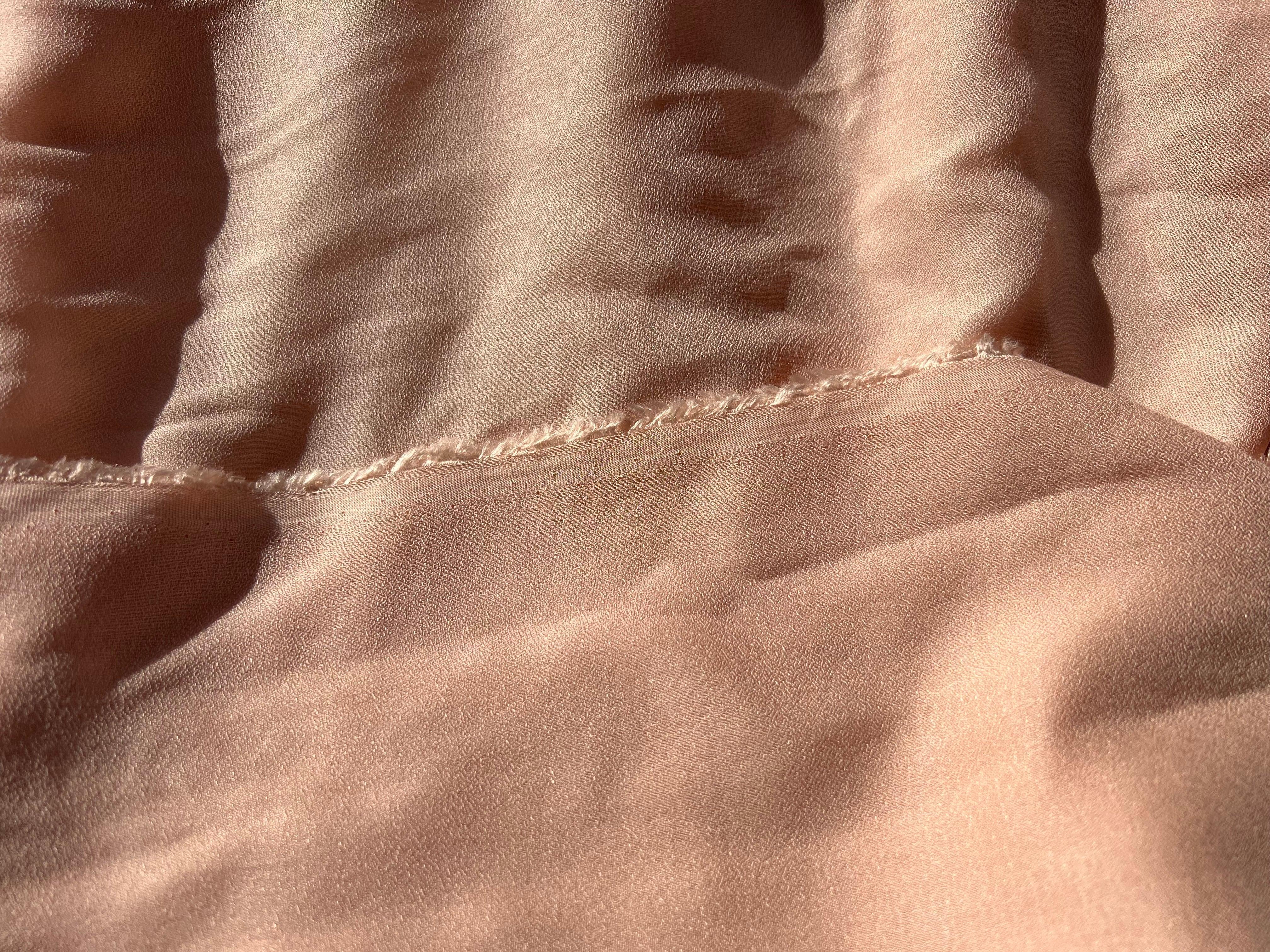 CRÊPE GEORGETTE SAUMONNÉ - My Little Coupon - tissu - coudre