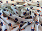 CRÊPE IMPRIMÉ FLEURS VINTAGE FOND CRÈME - My Little Coupon - tissu - coudre