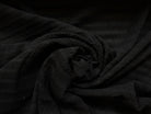CRÊPON RAYURES HORIZONTALES NOIRE 96%VISCOSE - My Little Coupon - tissu - coudre