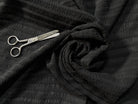 CRÊPON RAYURES HORIZONTALES NOIRE 96%VISCOSE - My Little Coupon - tissu - coudre