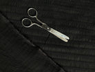 CRÊPON RAYURES HORIZONTALES NOIRE 96%VISCOSE - My Little Coupon - tissu - coudre