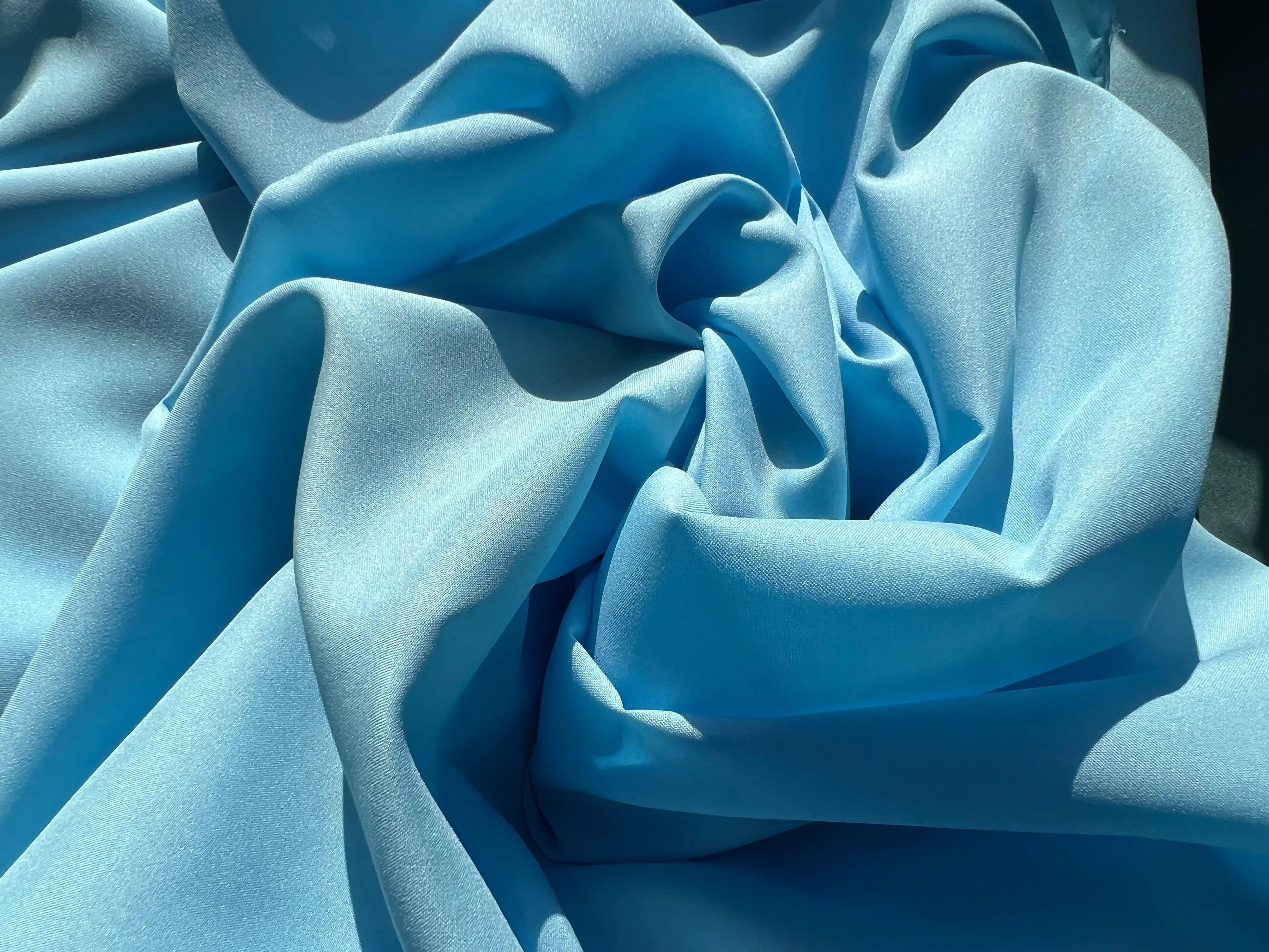 DOUBLURE PONGÉ BLEU TURQUOISE - My Little Coupon - tissu - coudre
