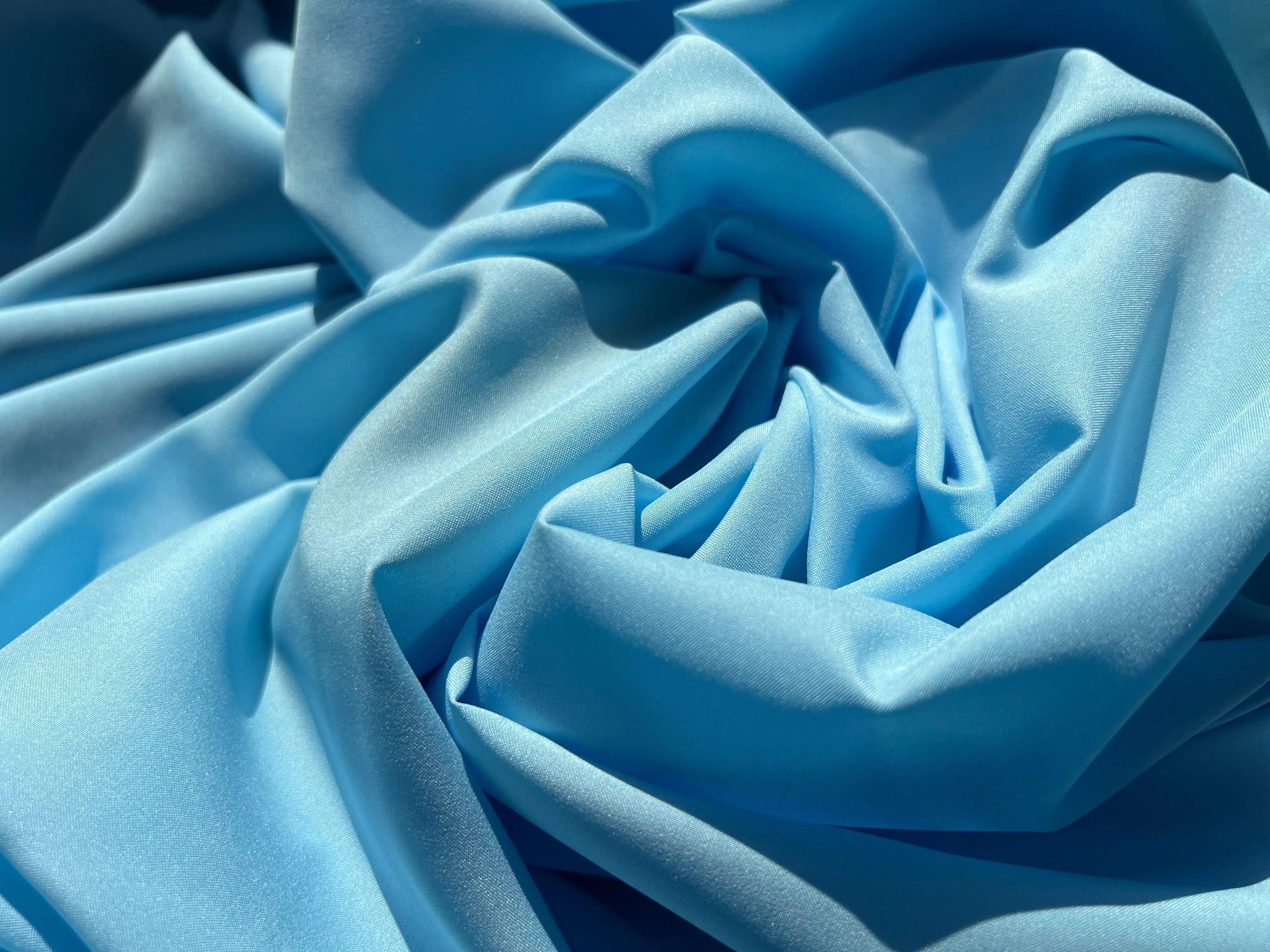 DOUBLURE PONGÉ BLEU TURQUOISE - My Little Coupon - tissu - coudre