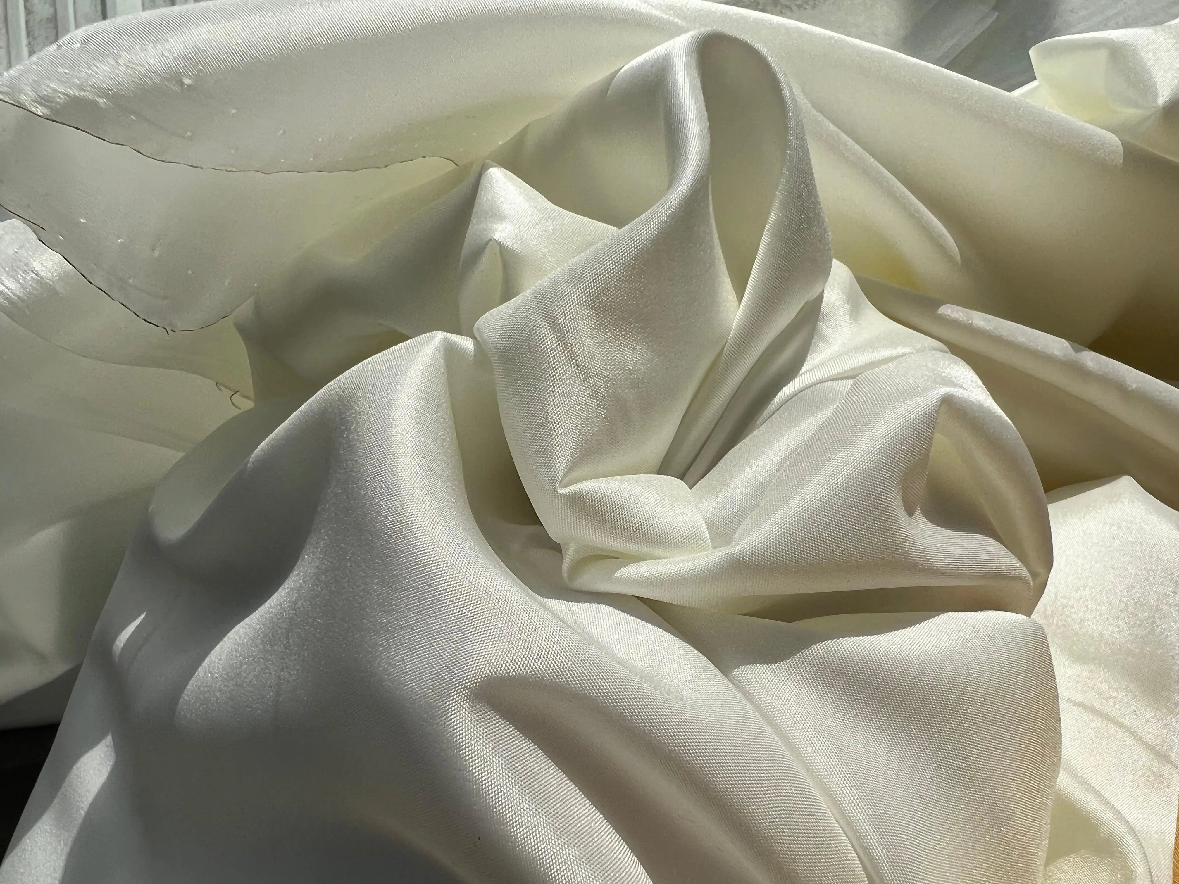 DOUBLURE PONGÉ POLYESTER BLANC CASSÉ - My Little Coupon - tissu - coudre