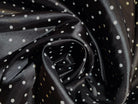 DOUBLURE SATIN 100% VISCOSE NOIRE IMPRIME PETITS POIS - My Little Coupon - tissu - coudre