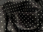 DOUBLURE SATIN 100% VISCOSE NOIRE IMPRIME PETITS POIS - My Little Coupon - tissu - coudre