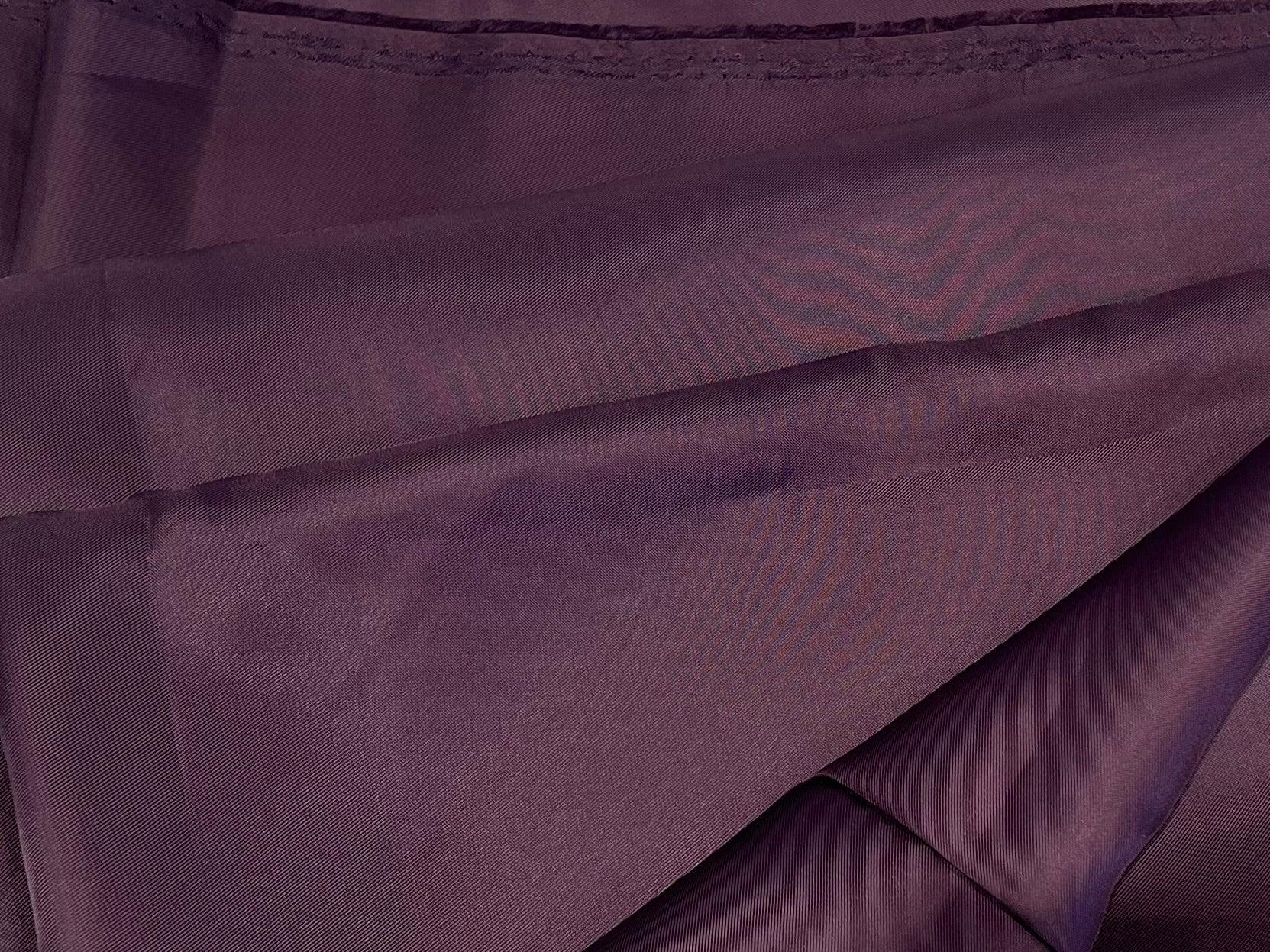 DOUBLURE SATIN 100% VISCOSE VIOLET - coupon de 3 mètres - My Little Coupon - tissu - coudre