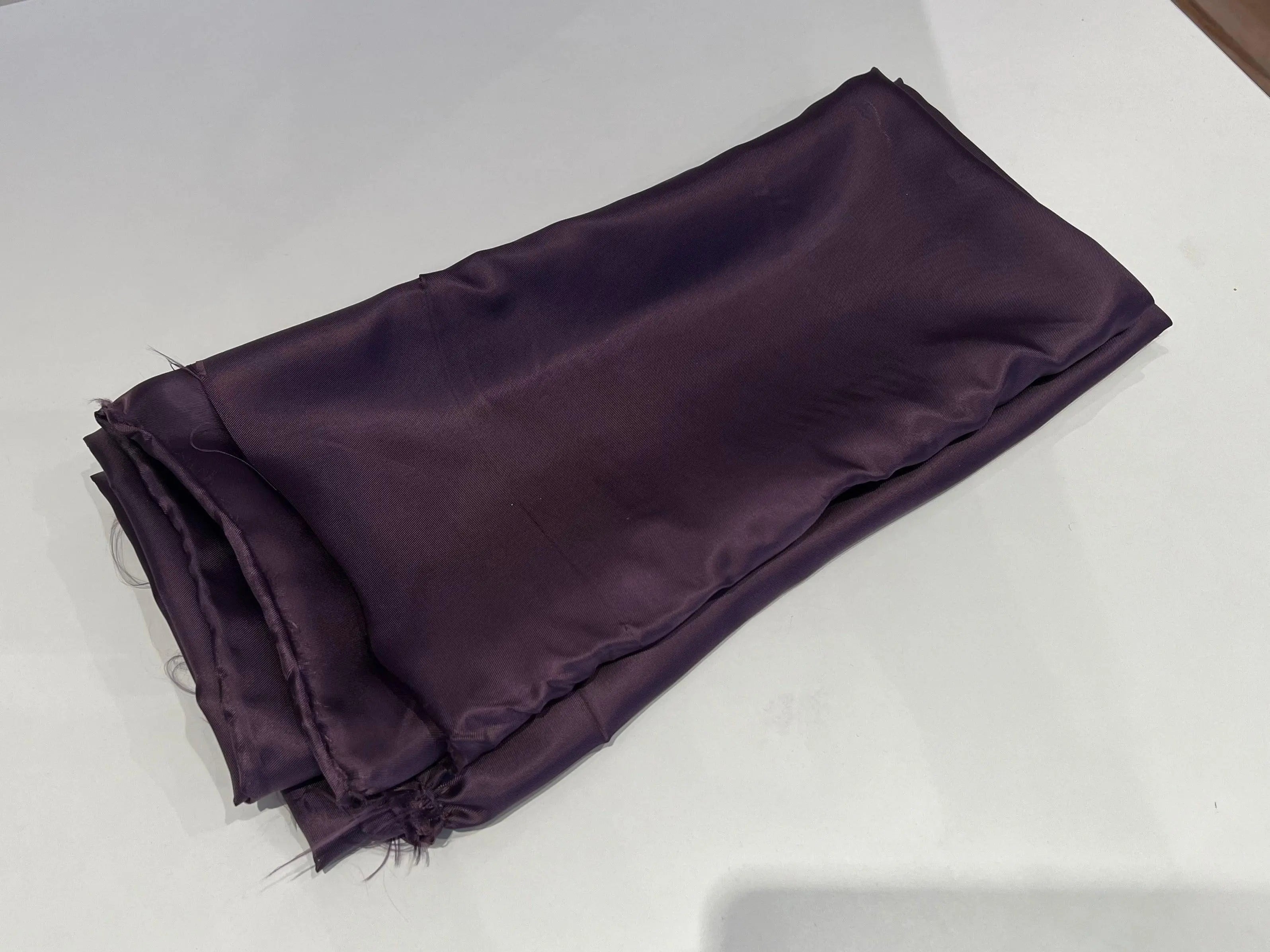 DOUBLURE SATIN 100% VISCOSE VIOLET - coupon de 3 mètres - My Little Coupon - tissu - coudre