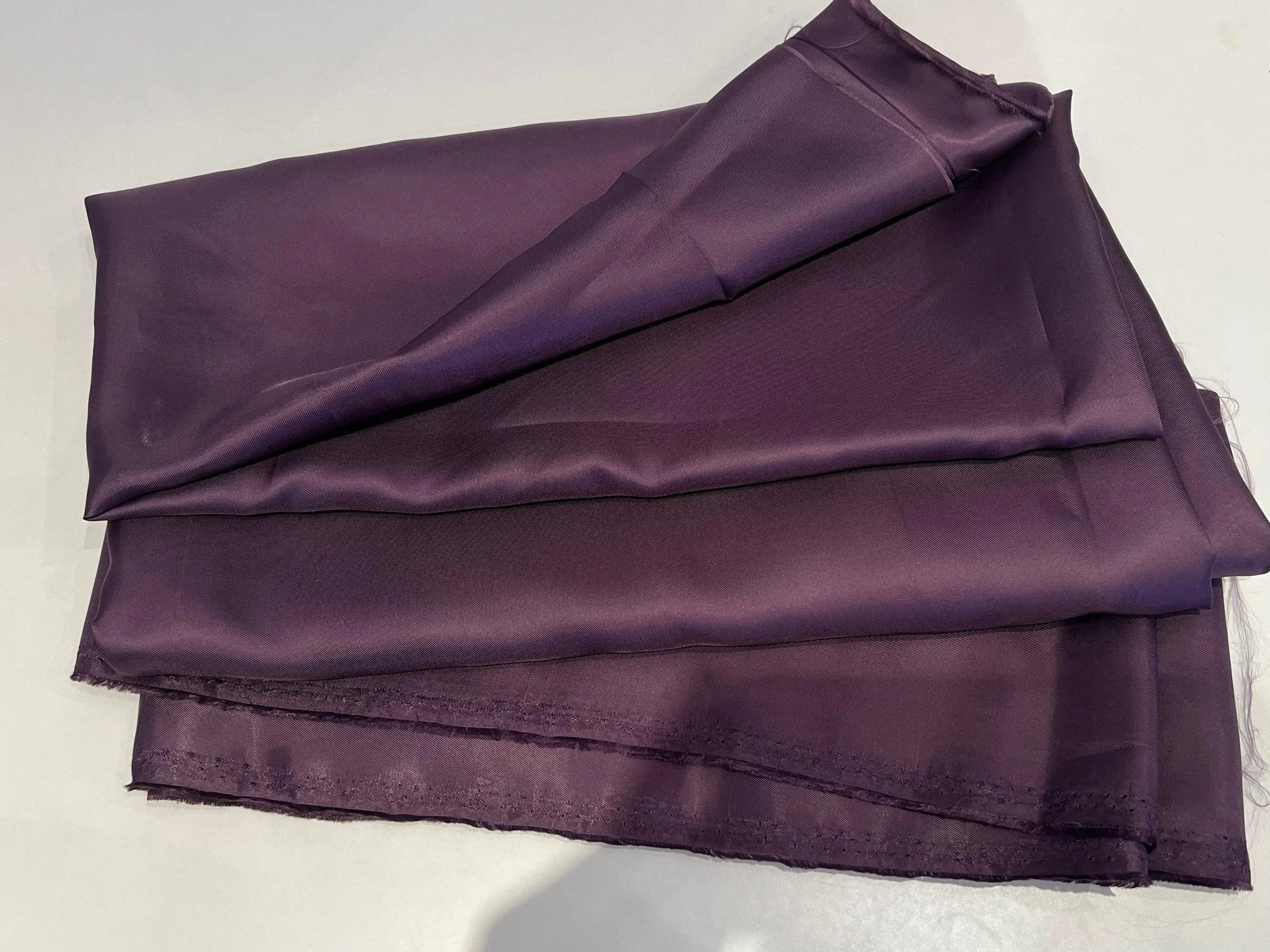 DOUBLURE SATIN 100% VISCOSE VIOLET - coupon de 3 mètres - My Little Coupon - tissu - coudre