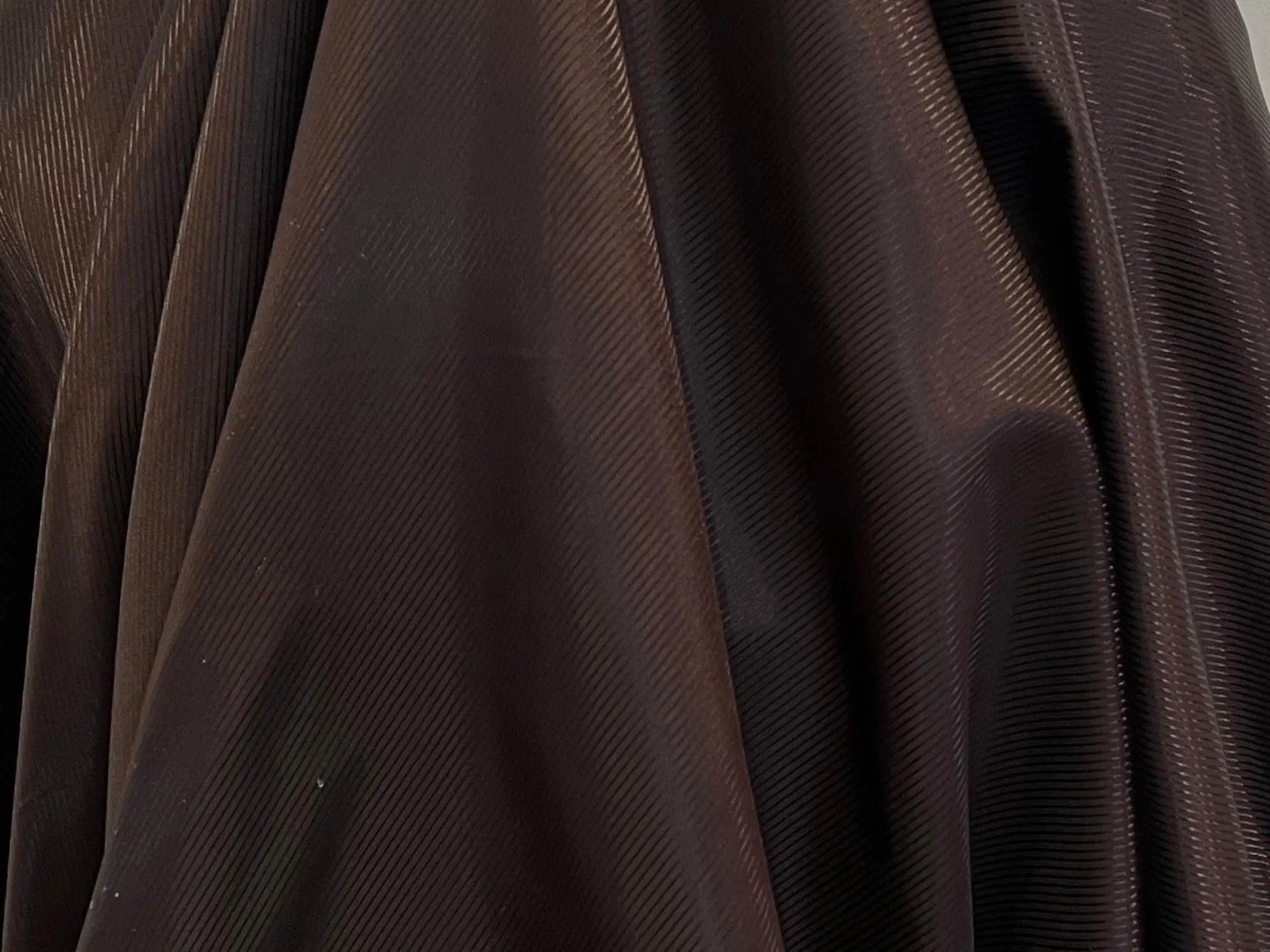 DOUBLURE SATIN FACON DRILL MARRON FONCÉ - My Little Coupon - tissu - coudre