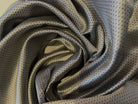 DOUBLURE SATIN FANTAISIE GRIS ARGENT POINTILLÉS TISSÉS - My Little Coupon - tissu - coudre