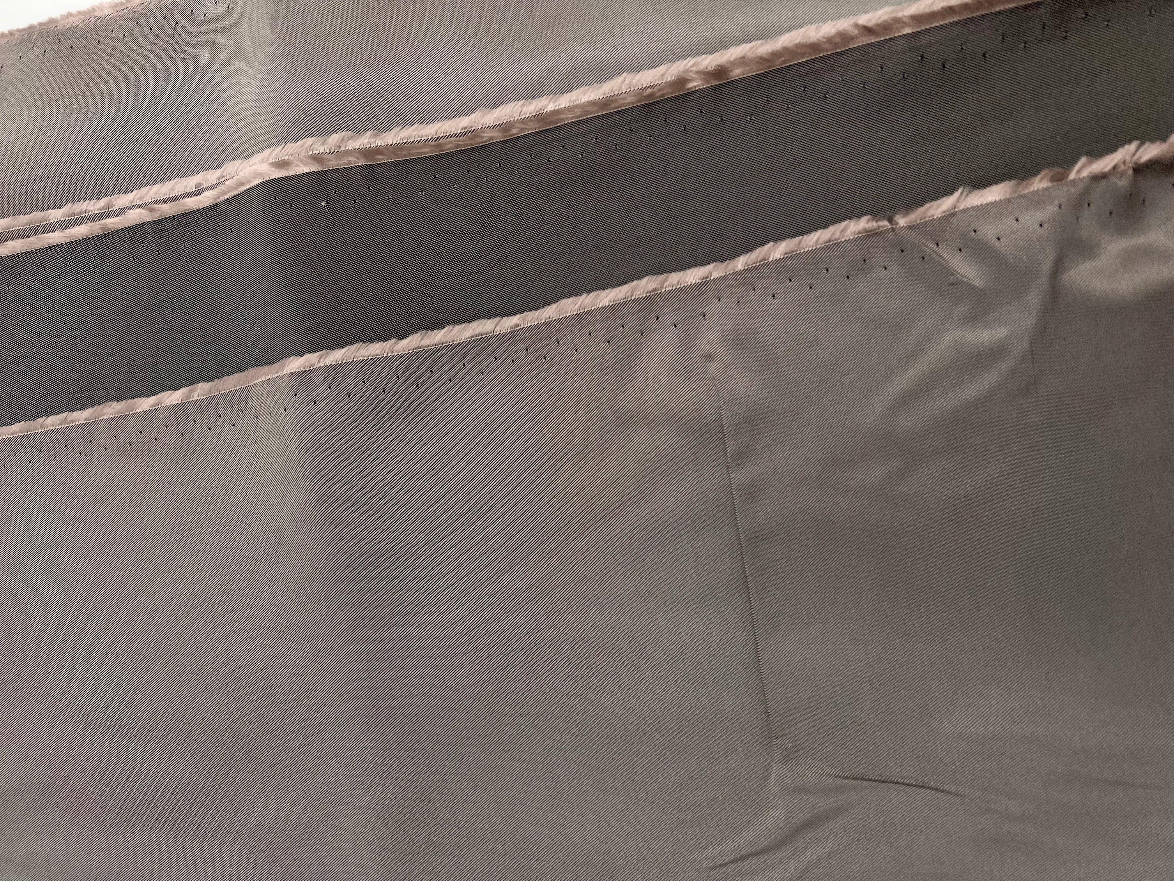 DOUBLURE SATIN GRIS ROSÉ CHANGEANT - coupon de 3 mètres - My Little Coupon - tissu - coudre
