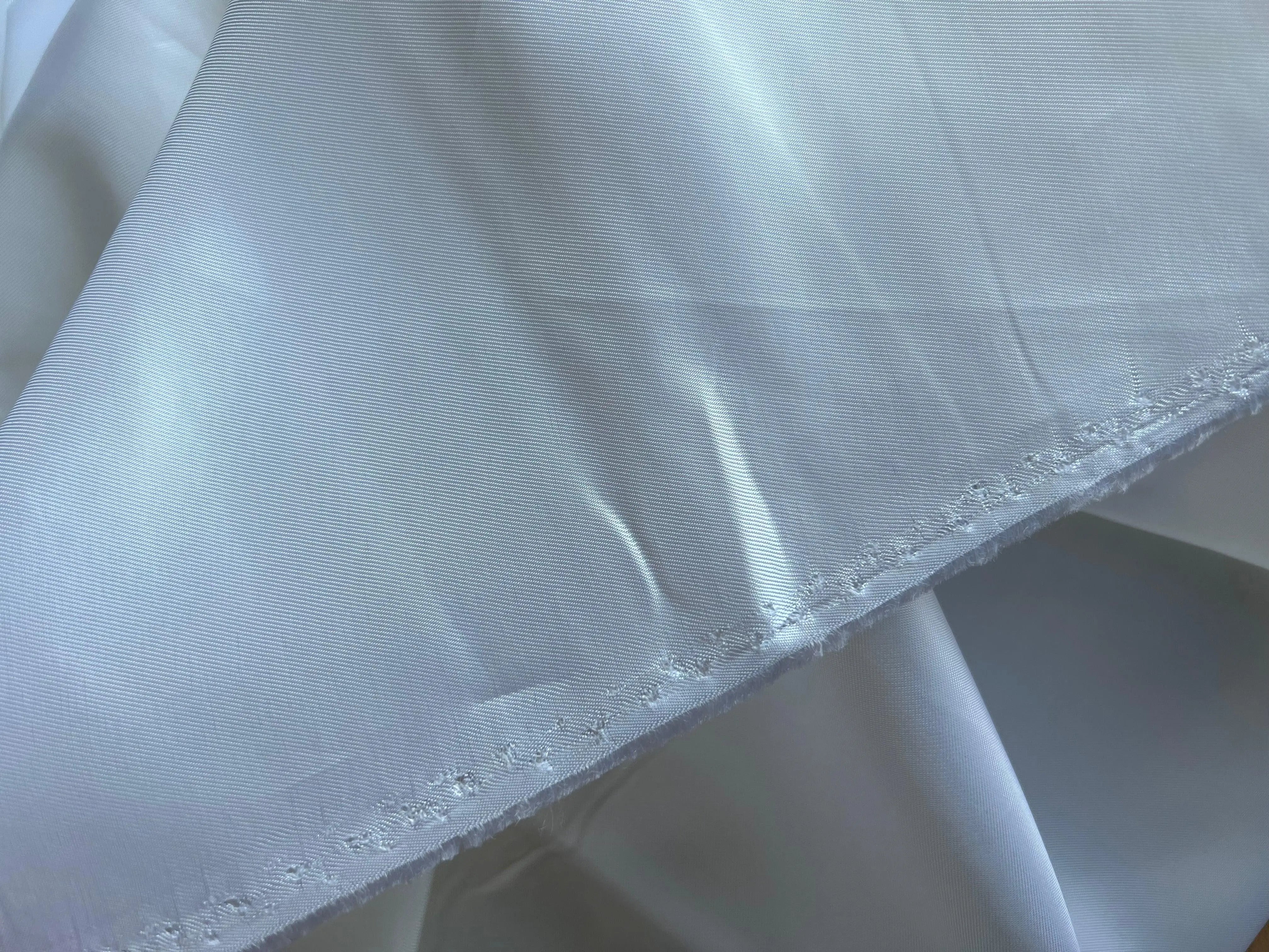 DOUBLURE SATIN VISCOSE BLANC NEIGE - coupon de 3 mètres - My Little Coupon - tissu - coudre