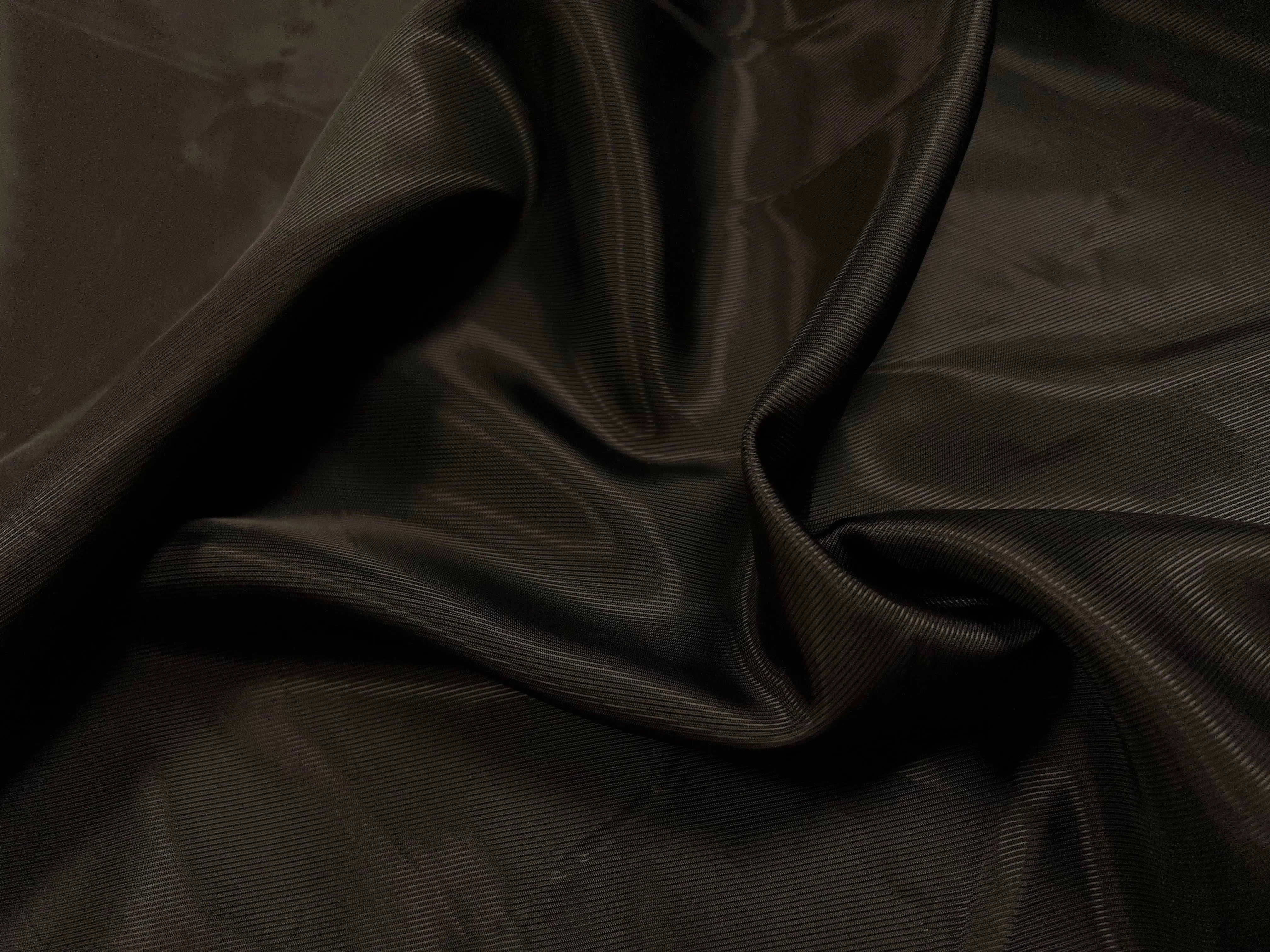 DOUBLURE SATIN VISCOSE CHOCOLAT NOIR - My Little Coupon - tissu - coudre