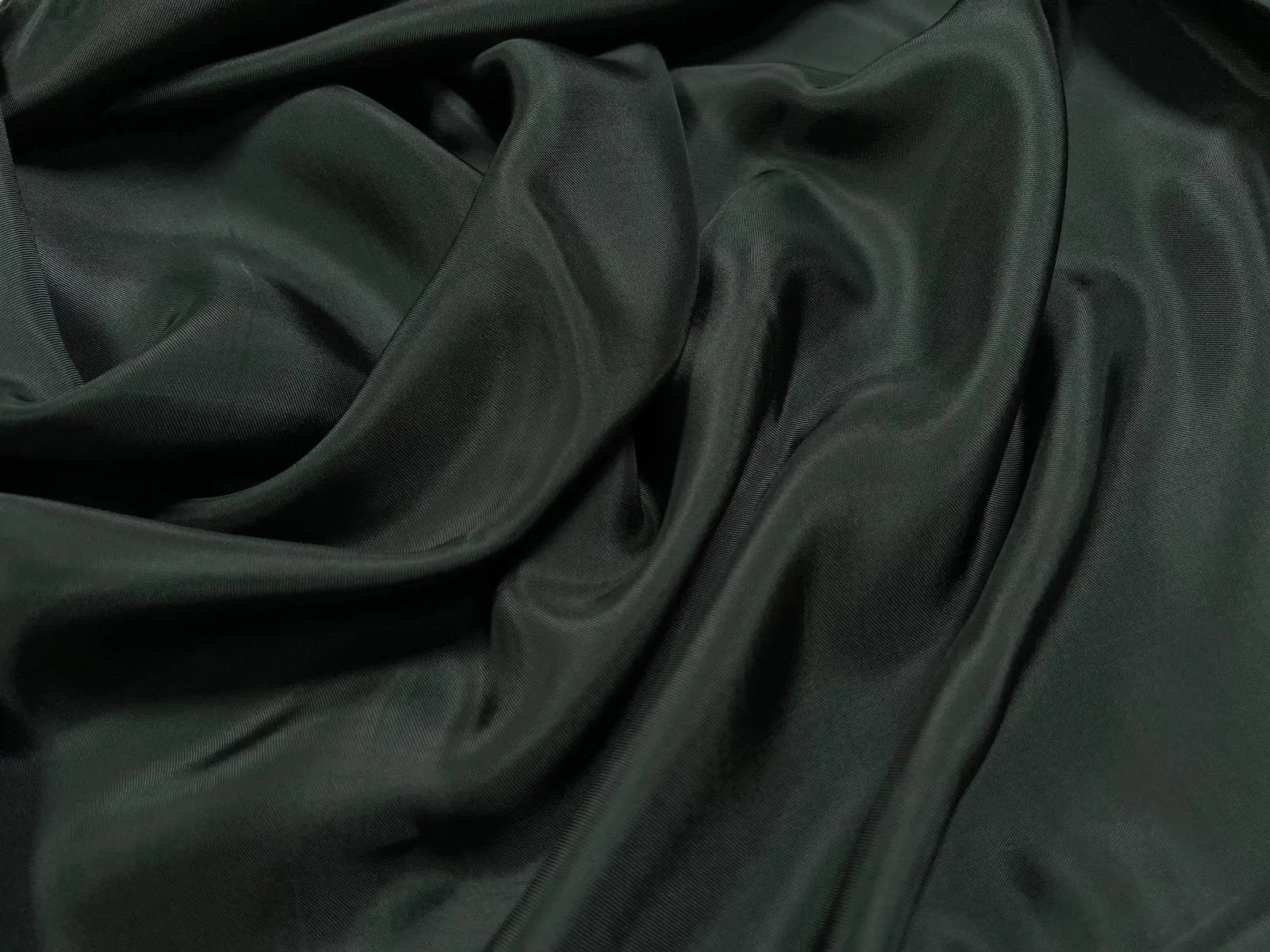 DOUBLURE SATIN VISCOSE KAKI FONCÉ SAPIN - My Little Coupon - tissu - coudre