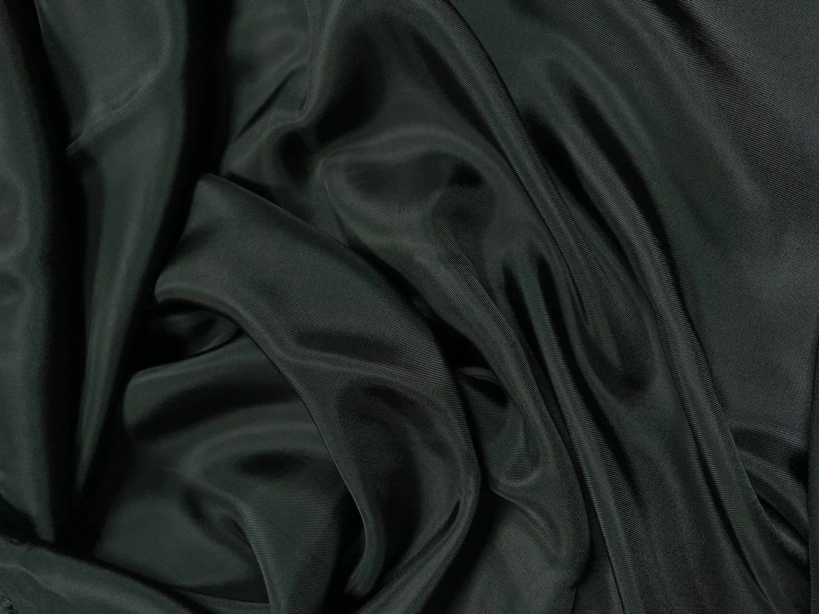 DOUBLURE SATIN VISCOSE KAKI FONCÉ SAPIN - My Little Coupon - tissu - coudre