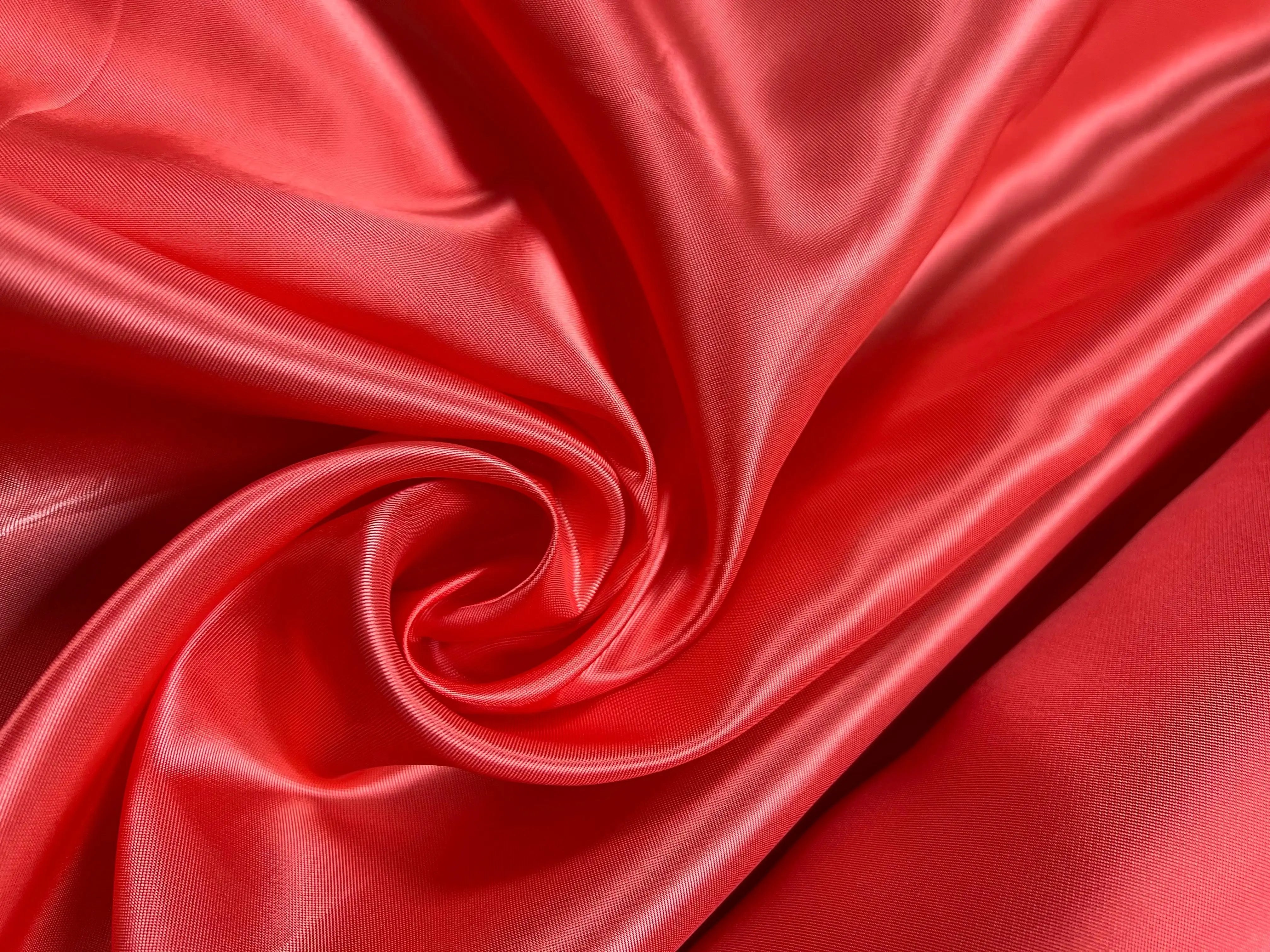DOUBLURE SATIN VISCOSE MANDARINE ACIDULÉE - coupon de 3 mètres - My Little Coupon - tissu - coudre
