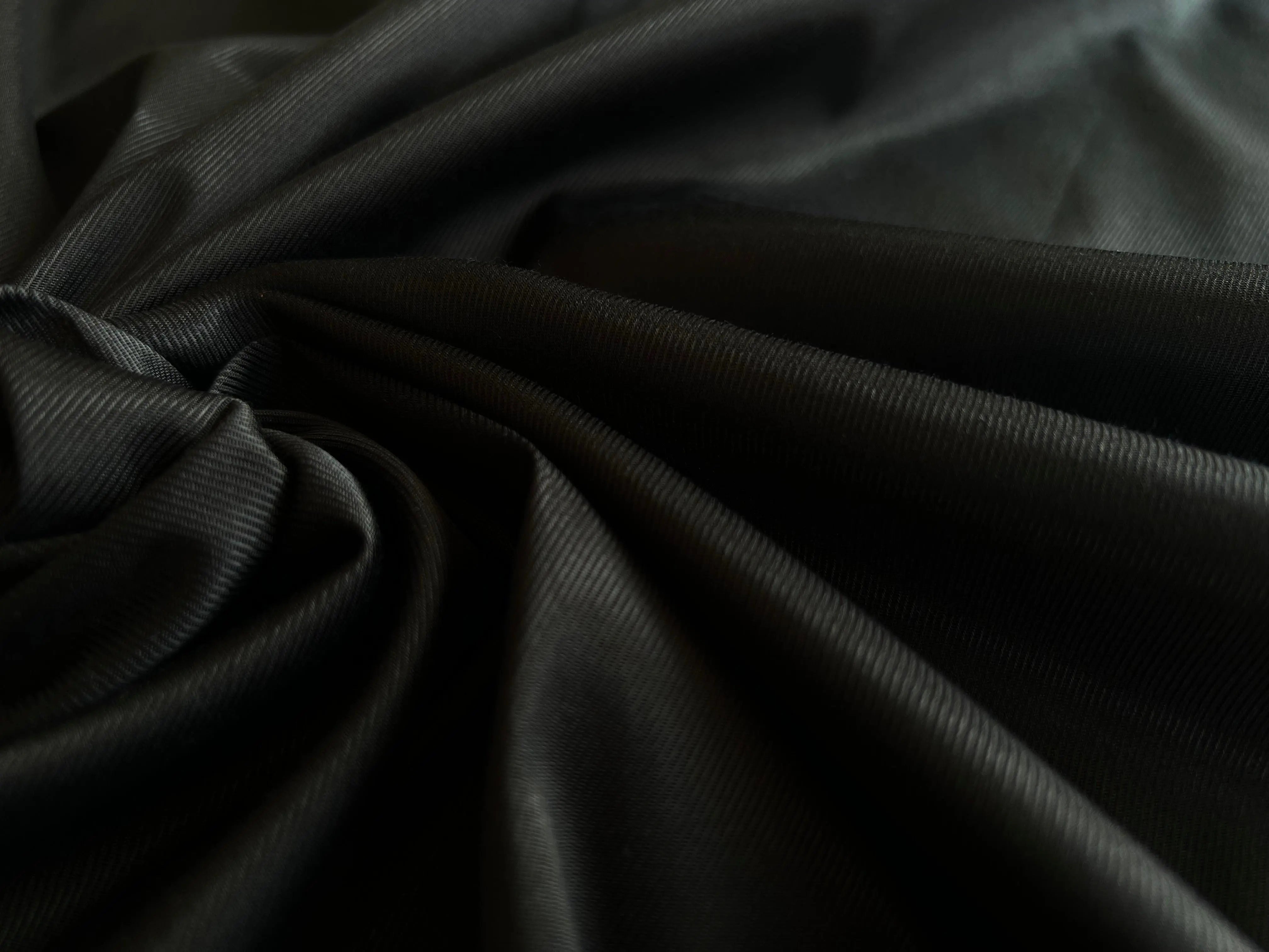 DOUBLURE SATIN VISCOSE NOIR CHINÉ MARRON - coupon de 3 mètres - My Little Coupon - tissu - coudre