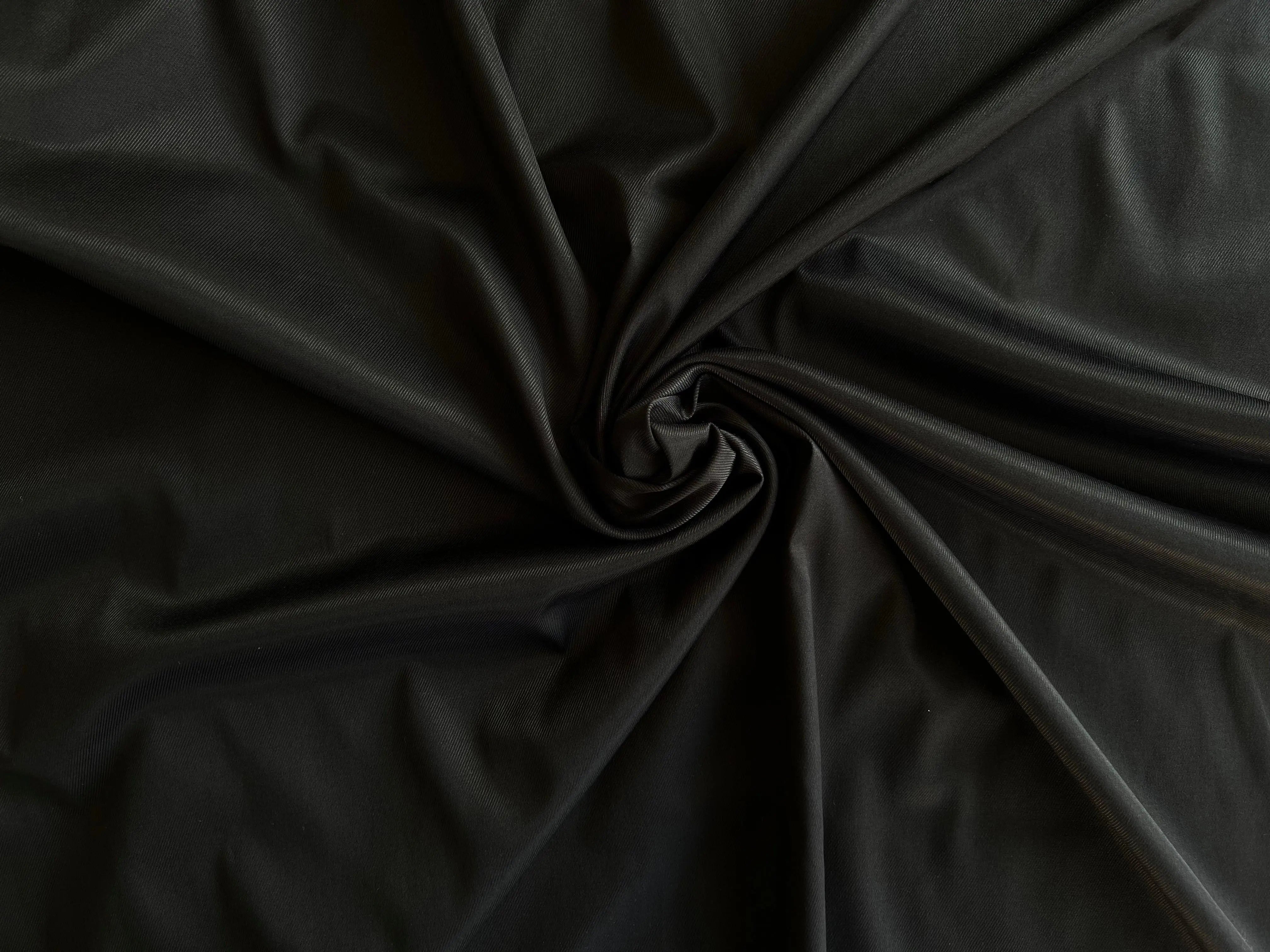 DOUBLURE SATIN VISCOSE NOIR CHINÉ MARRON - coupon de 3 mètres - My Little Coupon - tissu - coudre