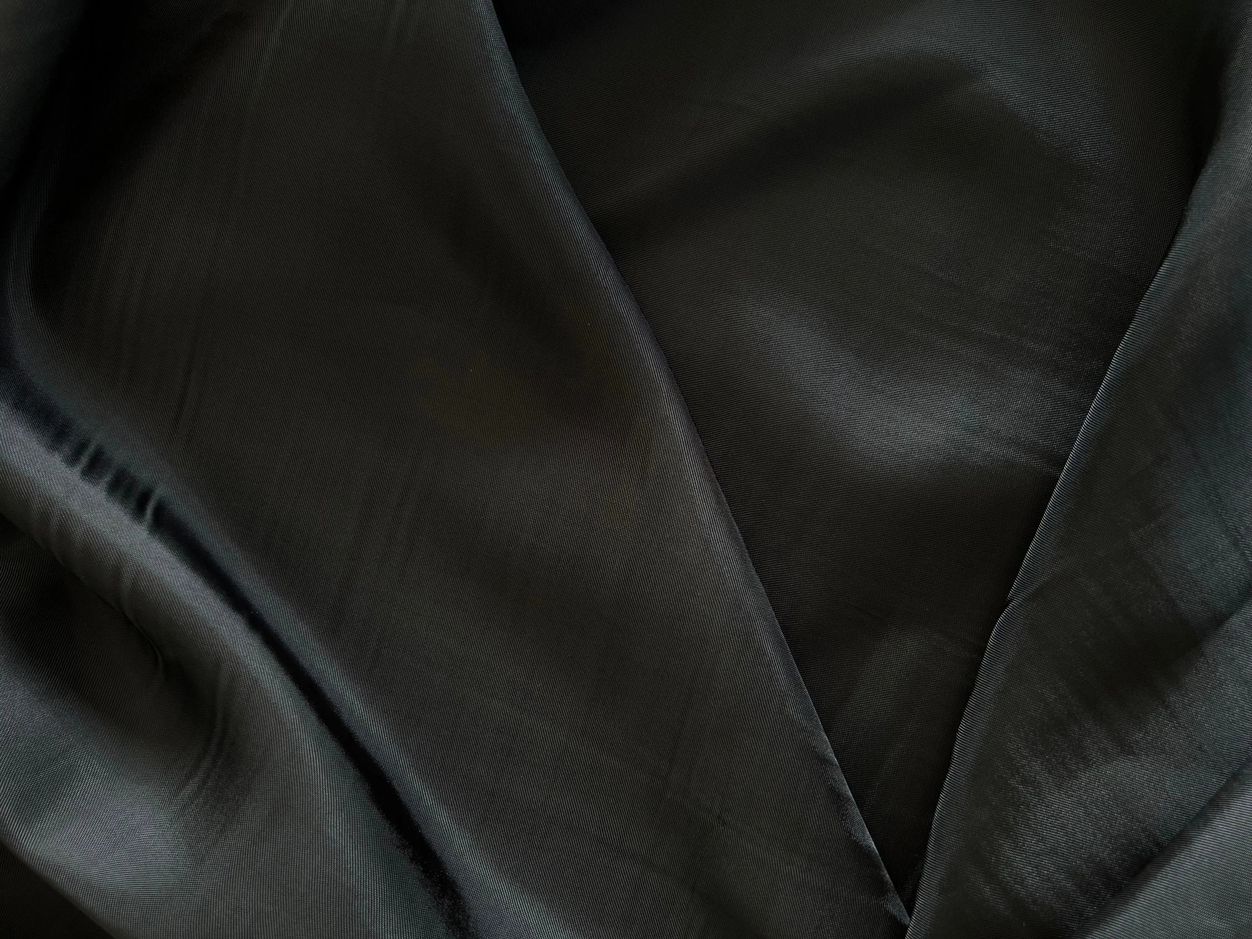 DOUBLURE SATIN VISCOSE NOIR PROFOND QUALITÉ COUTURE - coupon de 3 mètres - My Little Coupon - tissu - coudre