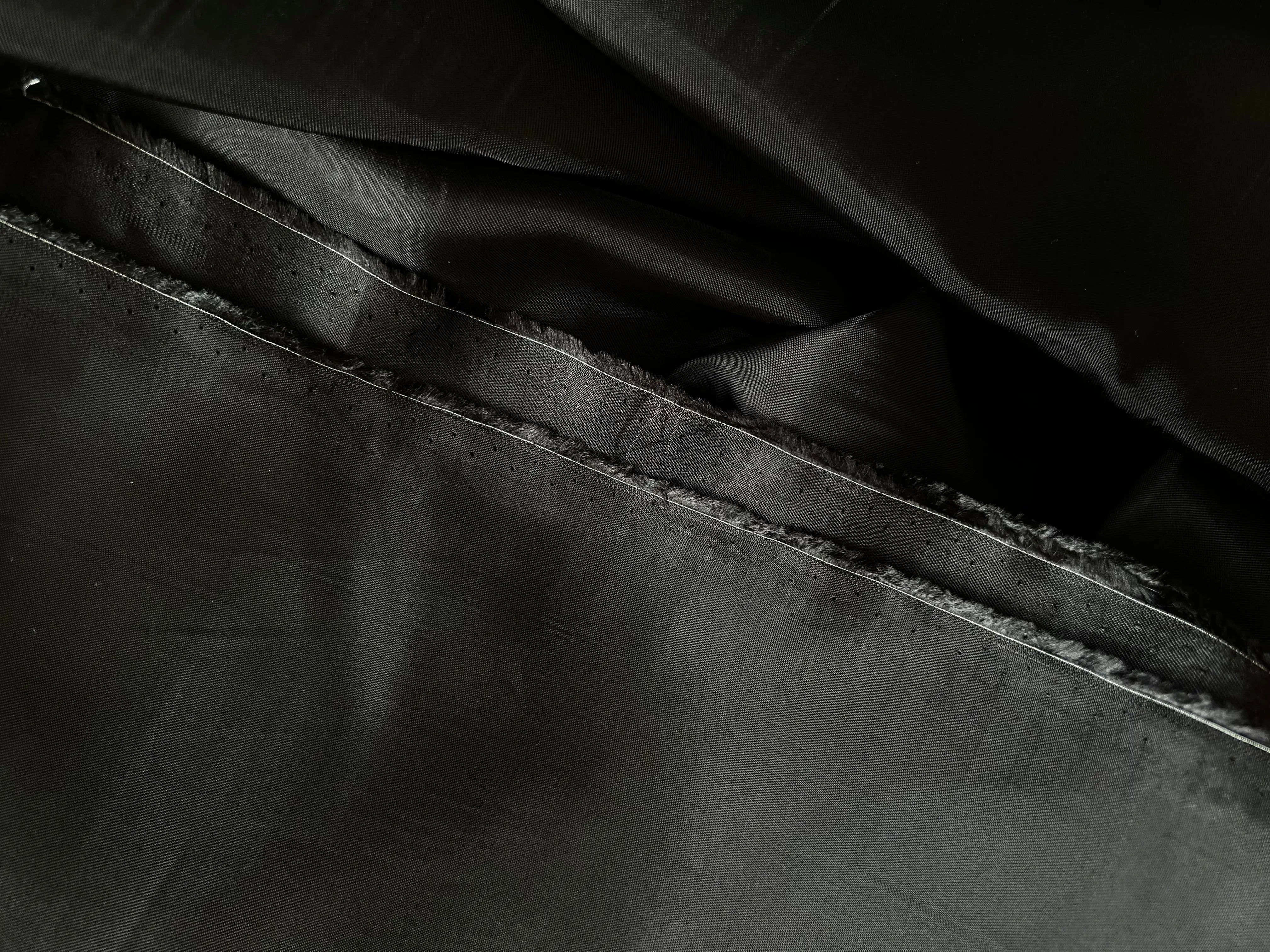DOUBLURE SATIN VISCOSE NOIR PROFOND QUALITÉ COUTURE - coupon de 3 mètres - My Little Coupon - tissu - coudre