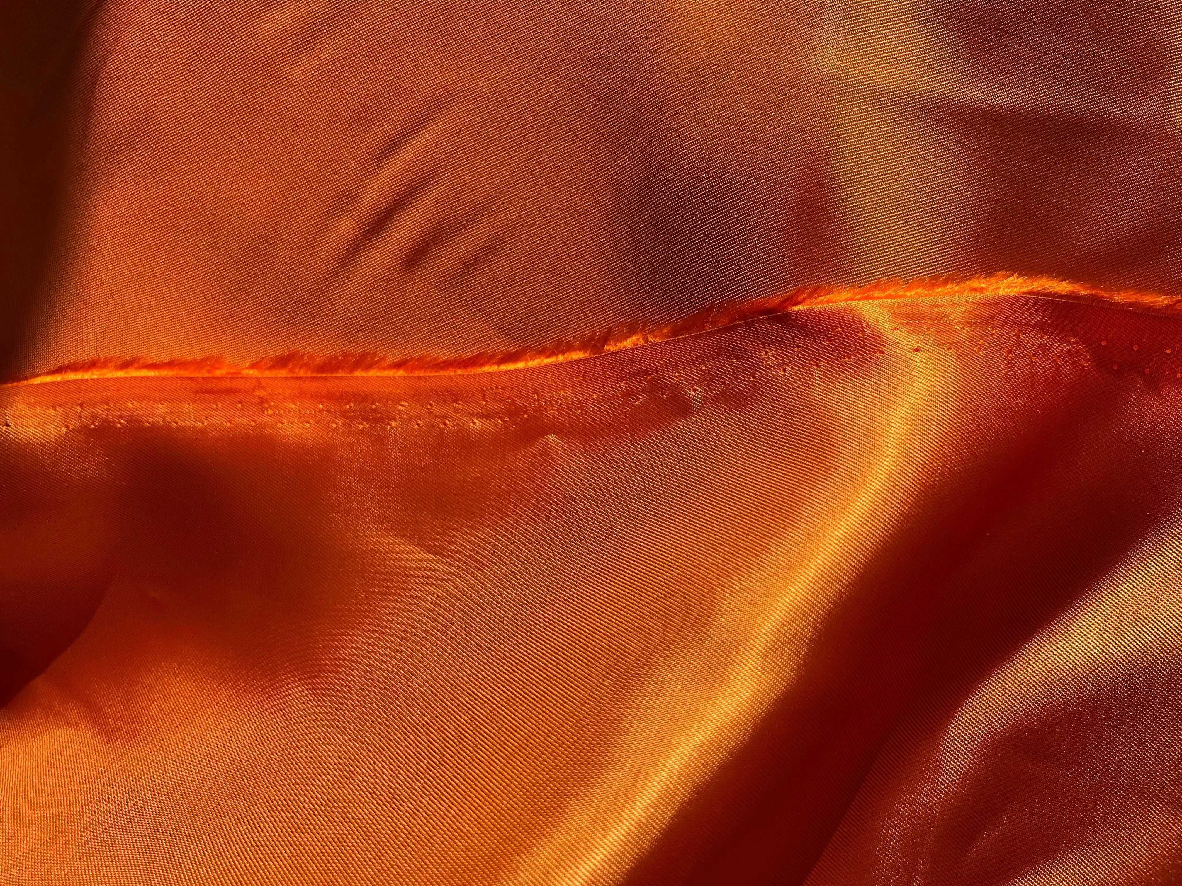 DOUBLURE SATIN VISCOSE ORANGE ACIDULÉ - My Little Coupon - tissu - coudre