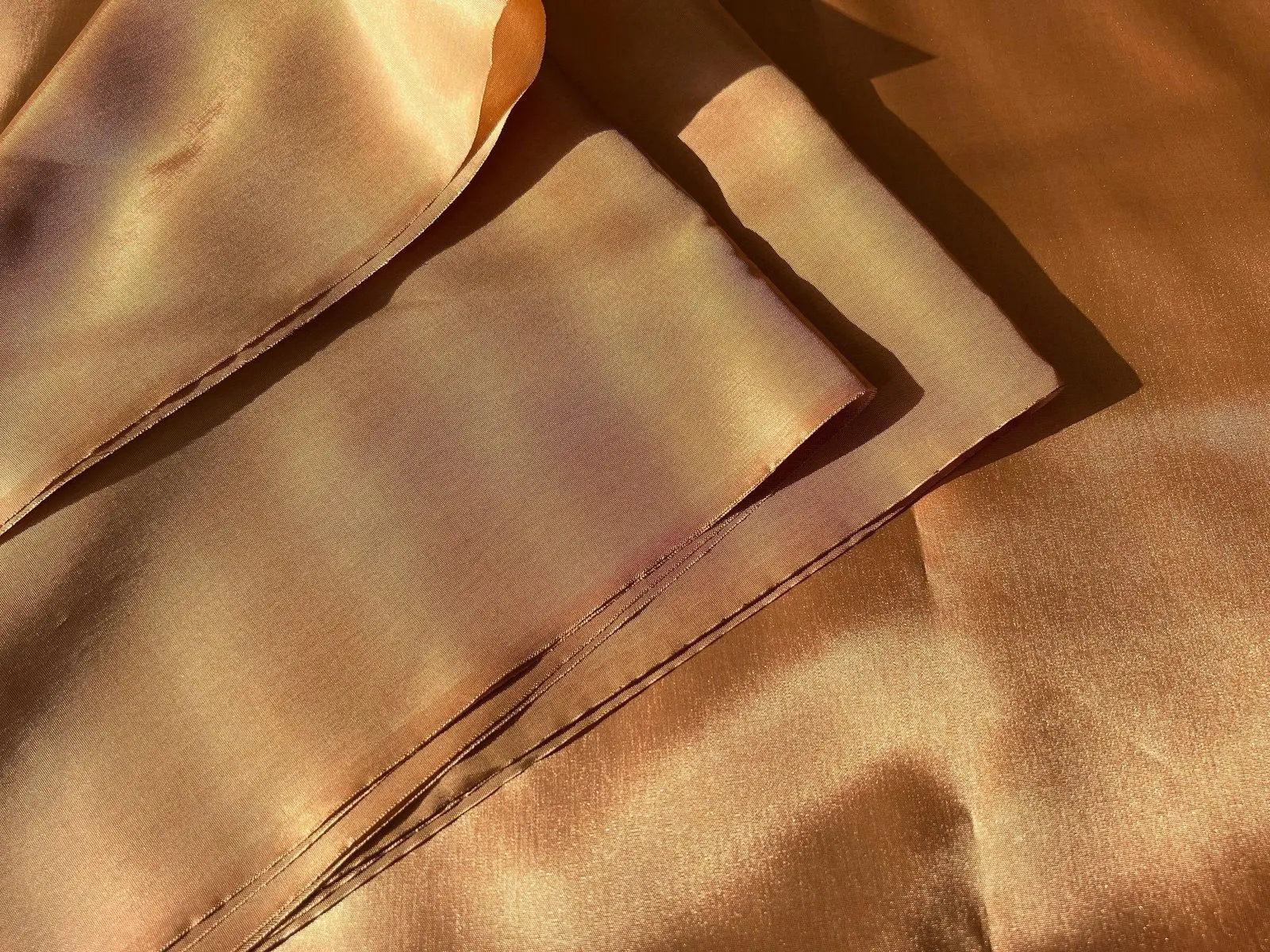 DOUBLURE TAFFETAS CARAMEL - My Little Coupon - tissu - coudre