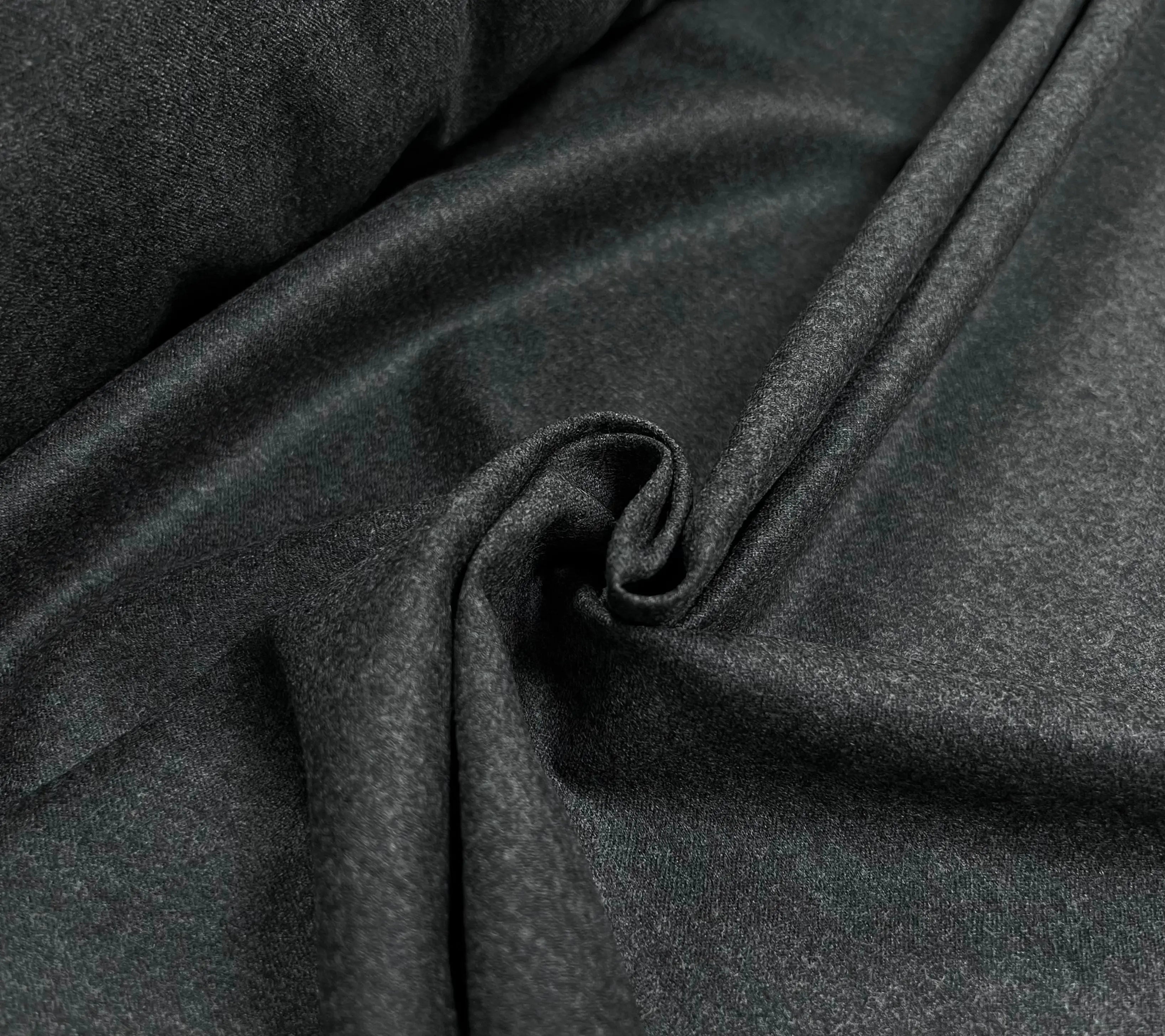 DRAPERIE FLANELLE 100% LAINE GRISE LEGERE - My Little Coupon - tissu - coudre