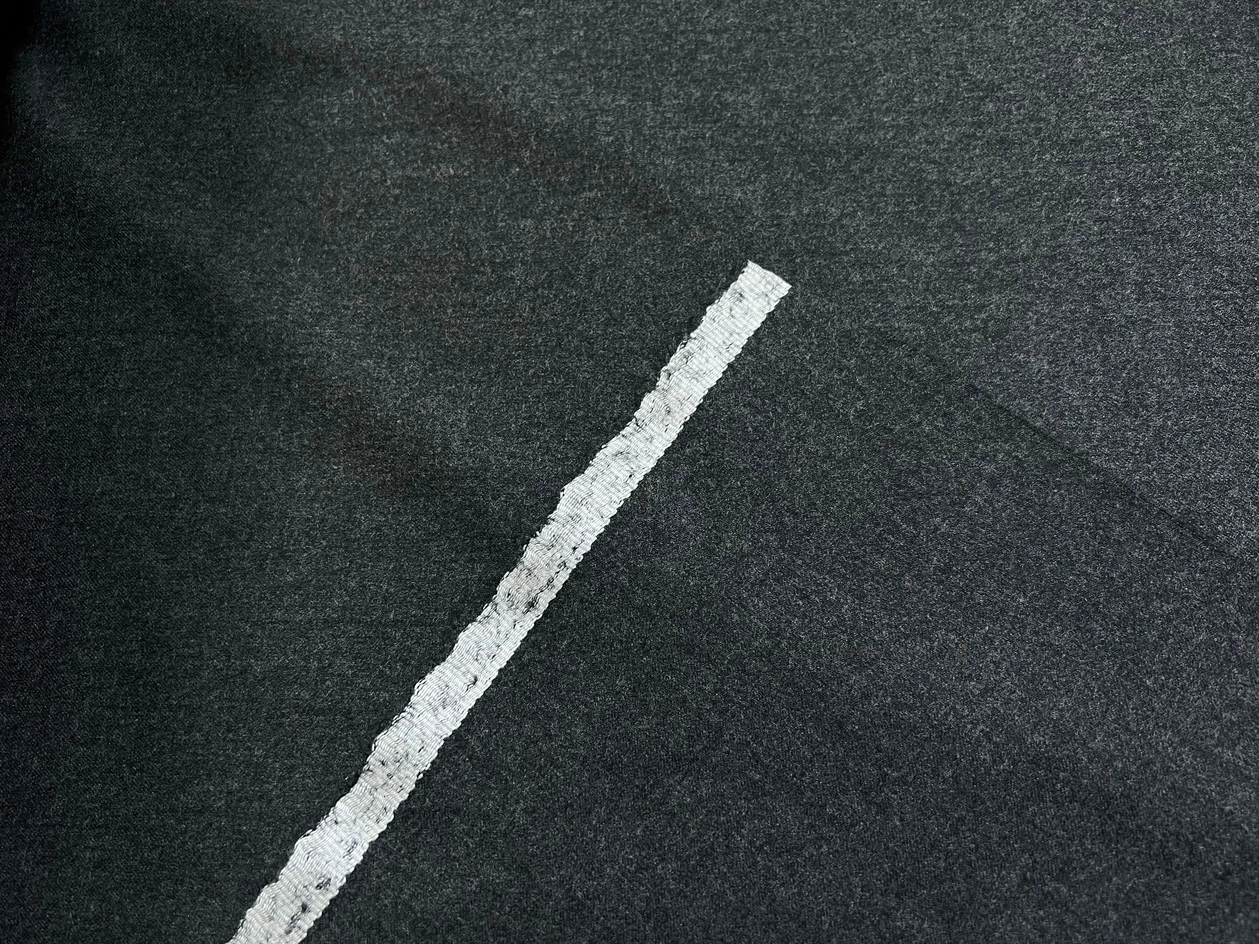DRAPERIE FLANELLE 100% LAINE GRISE LEGERE - My Little Coupon - tissu - coudre