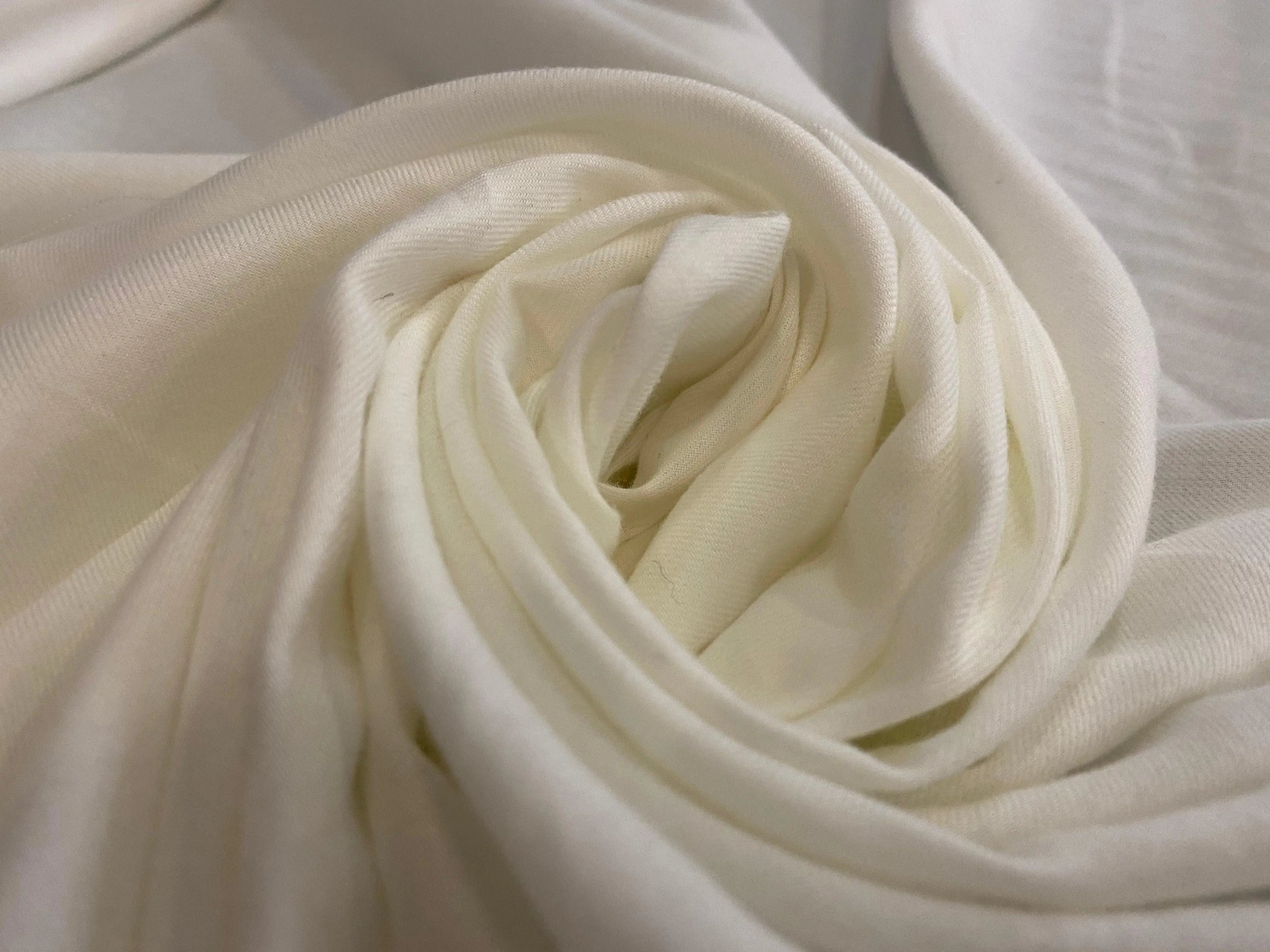 FLANELLE BLANC IVOIRE - coupon de tissu de 3 mètres - My Little Coupon - tissu - coudre