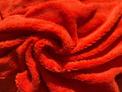 FOURRURE TEDDY MOUTONNÉ ORANGE ACIDULÉ - coupon de 3 mètres - My Little Coupon - tissu - coudre