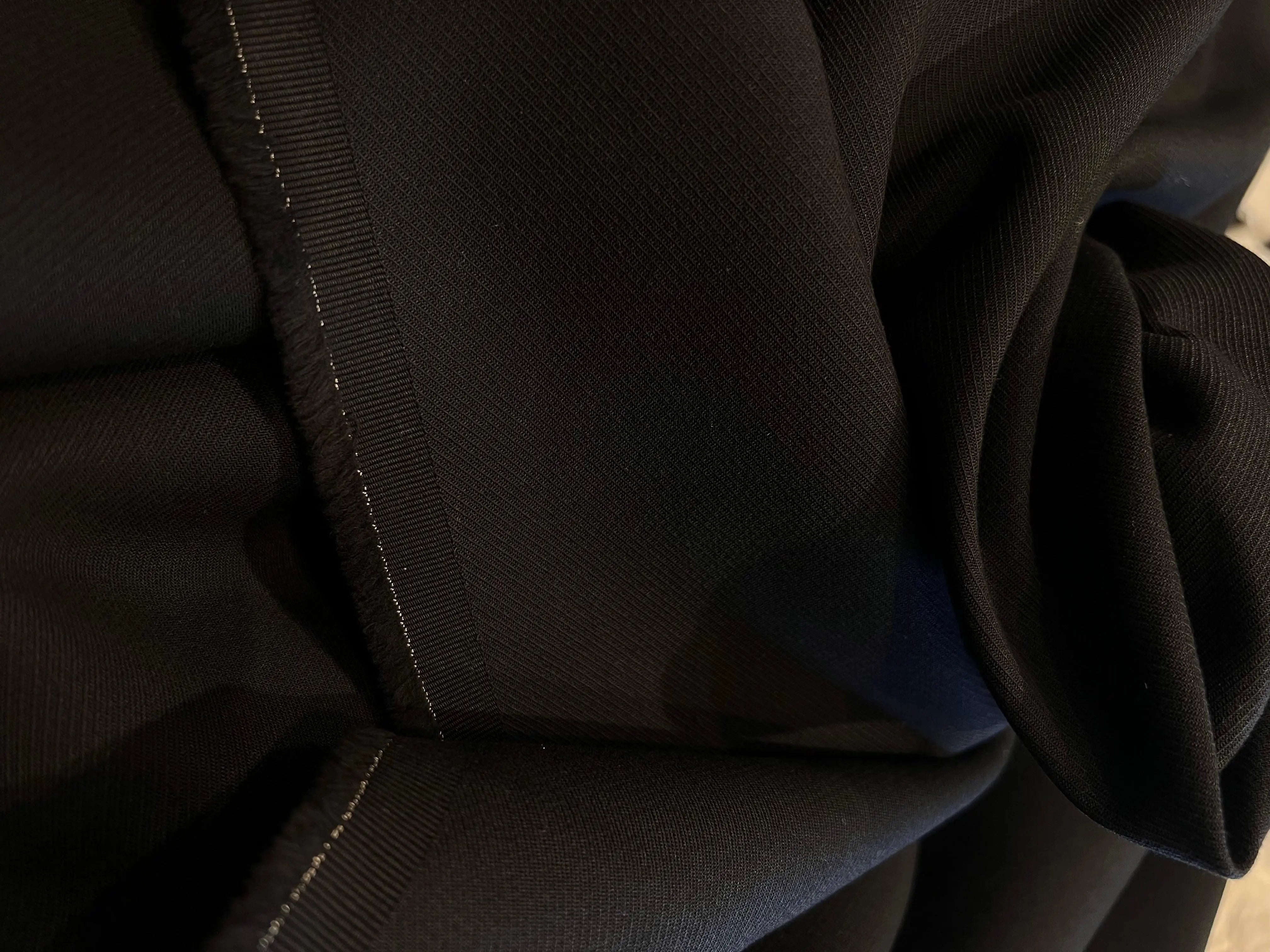 GABARDINE DE COTON NOIRE FAÇON TWILL - My Little Coupon - tissu - coudre