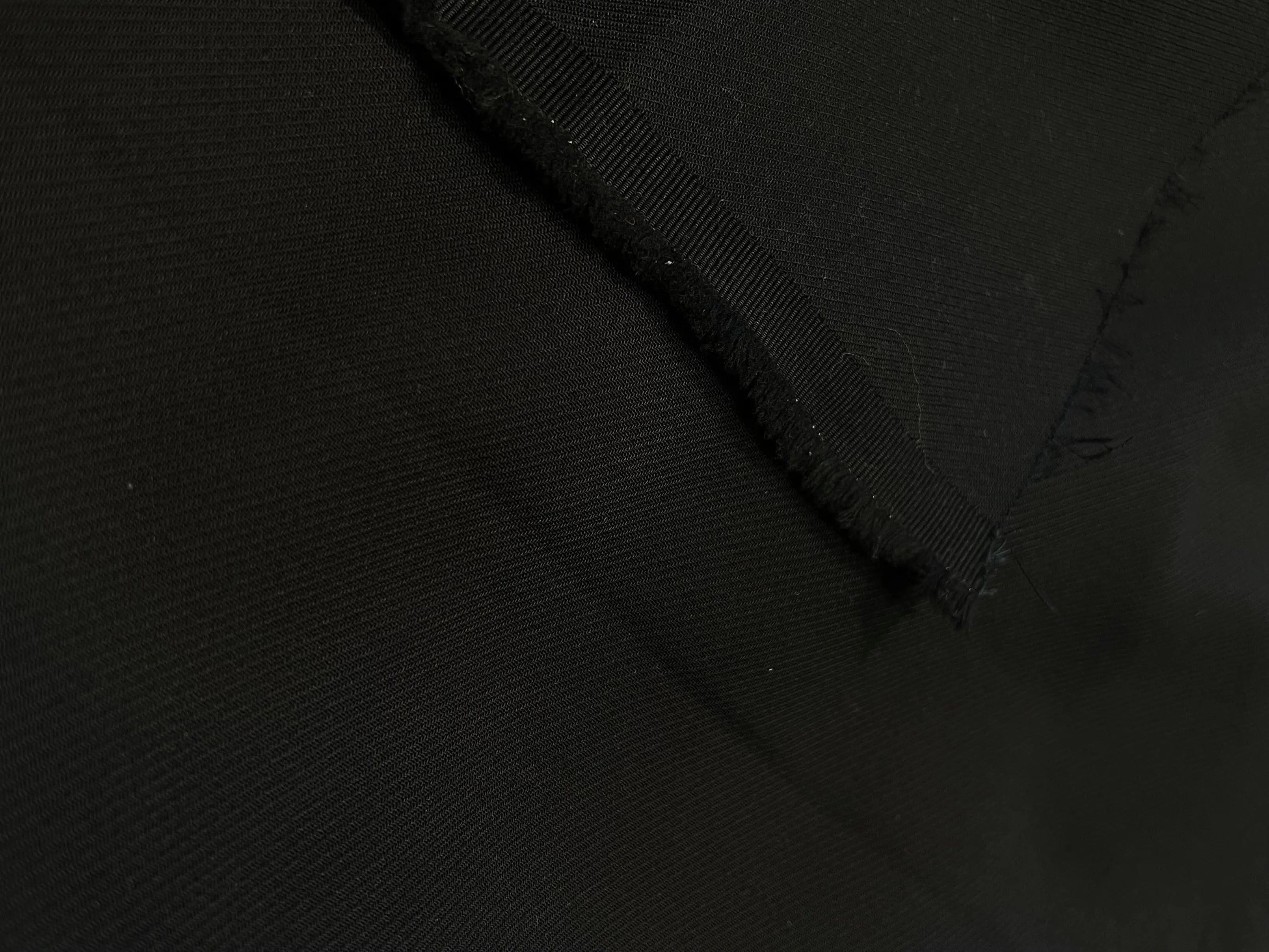 GABARDINE DE COTON NOIRE FAÇON TWILL - My Little Coupon - tissu - coudre