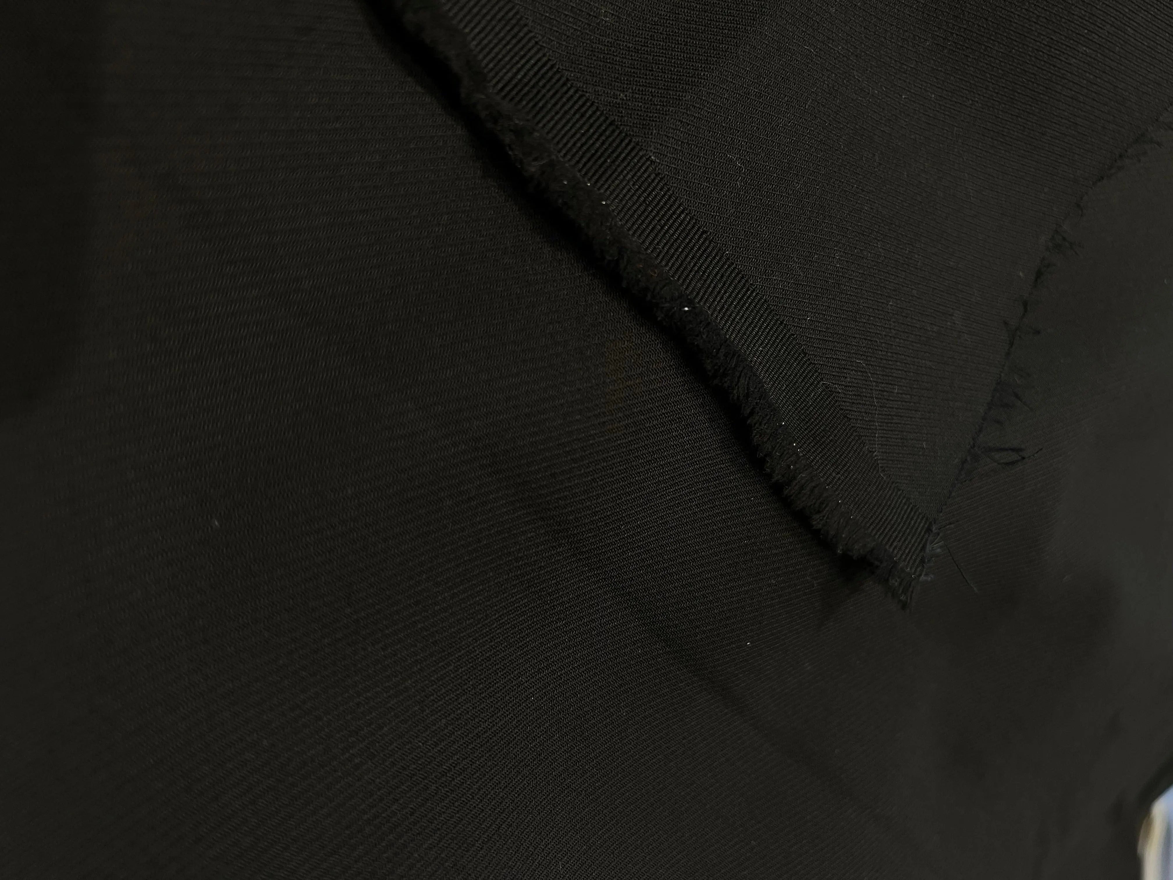 GABARDINE DE COTON NOIRE FAÇON TWILL - My Little Coupon - tissu - coudre
