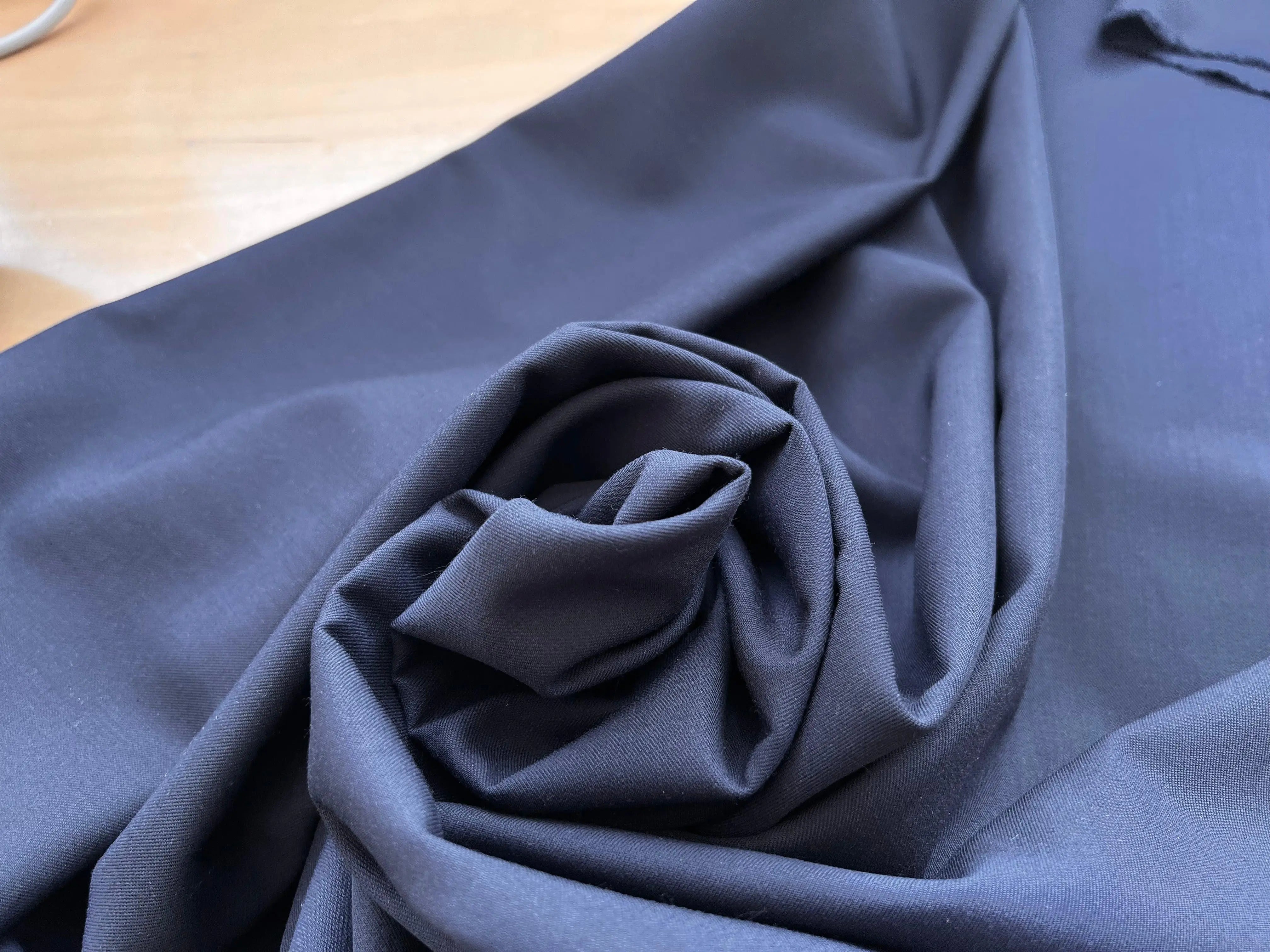 GABARDINE DE LAINE BLEU MARINE - My Little Coupon - tissu - coudre